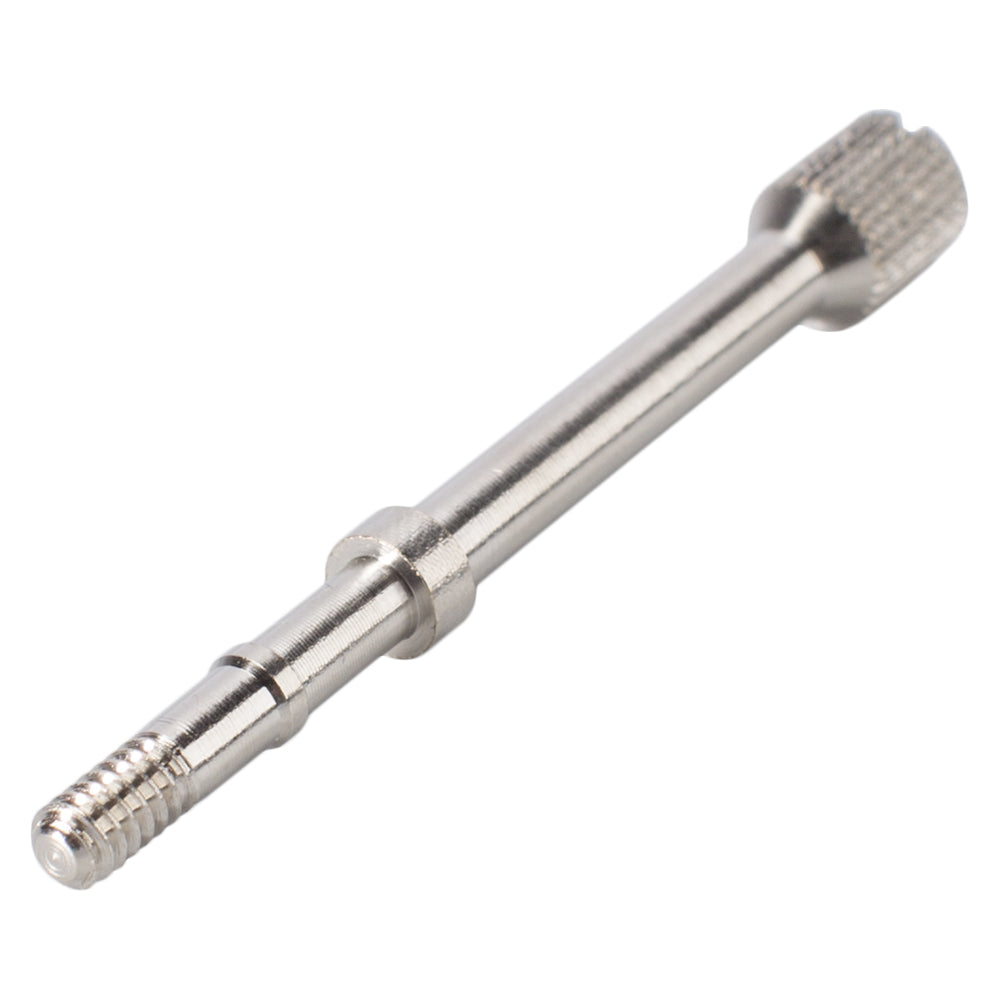 FCT screw, Knurled screw 4/40 UNC sriegis, pilkas