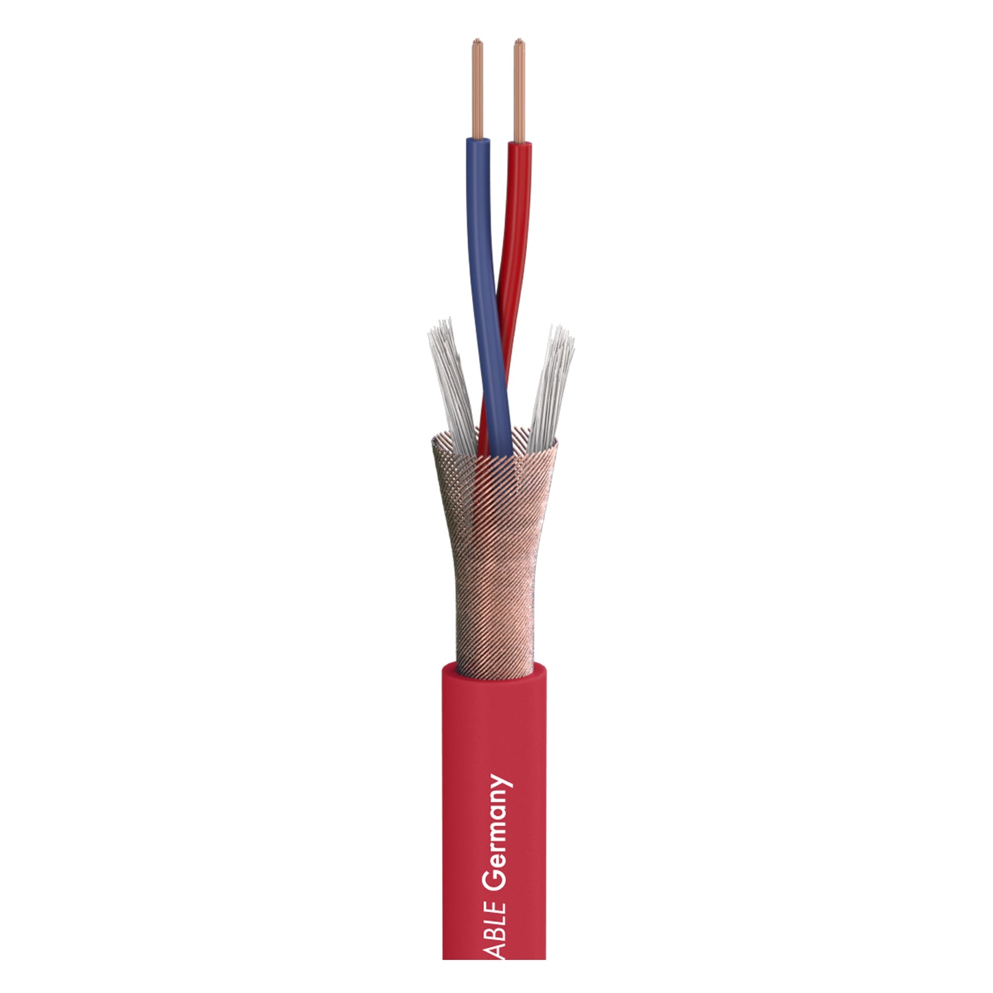 Mikrofono kabelis Stage 22 Highflex; 2 x 0,22 mm²; PVC Ø 6,40 mm; raudonas - 500 m ritė
