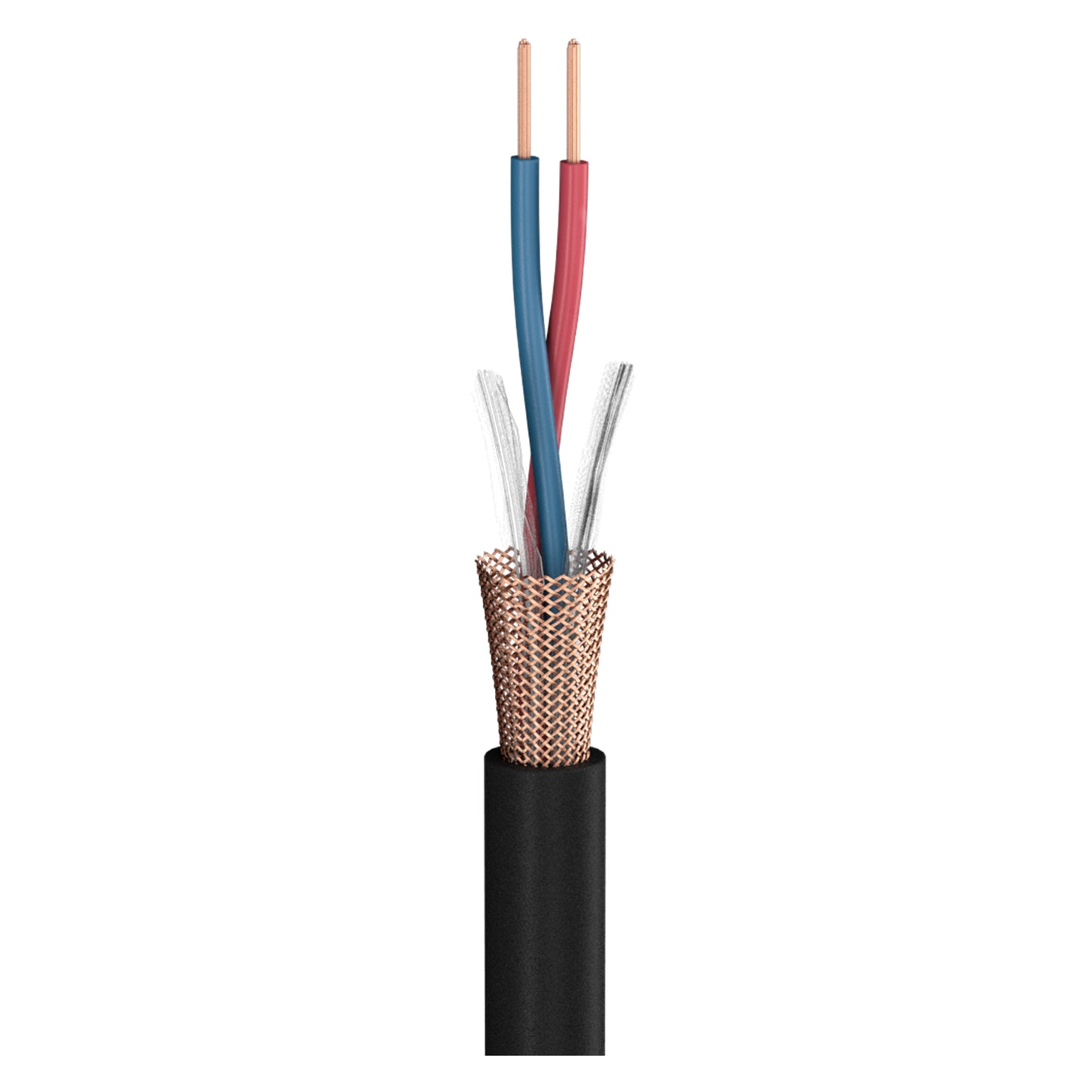 Mikrofono kabelis Club Series MKII; 2 x 0,34 mm²; PVC Ø 6,50 mm; juodas