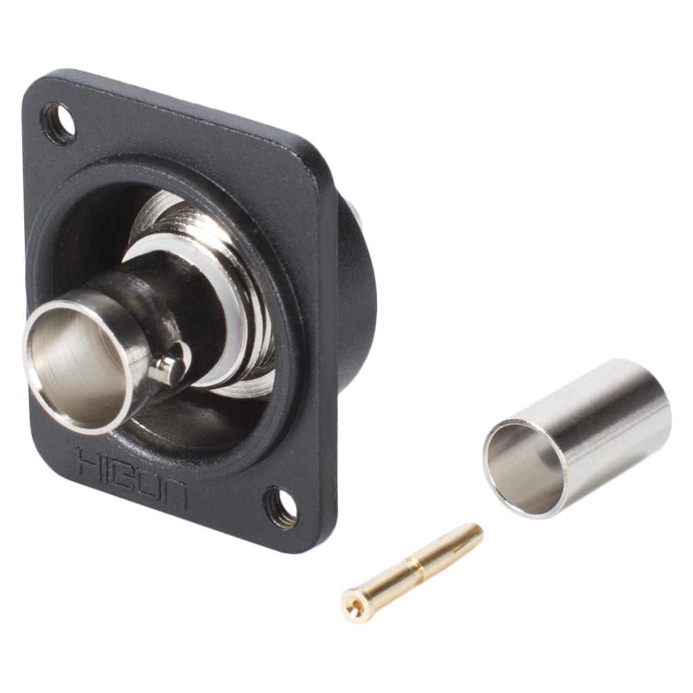 HICON BNC crimp-lizdas jungtis, Type D M3, nickel