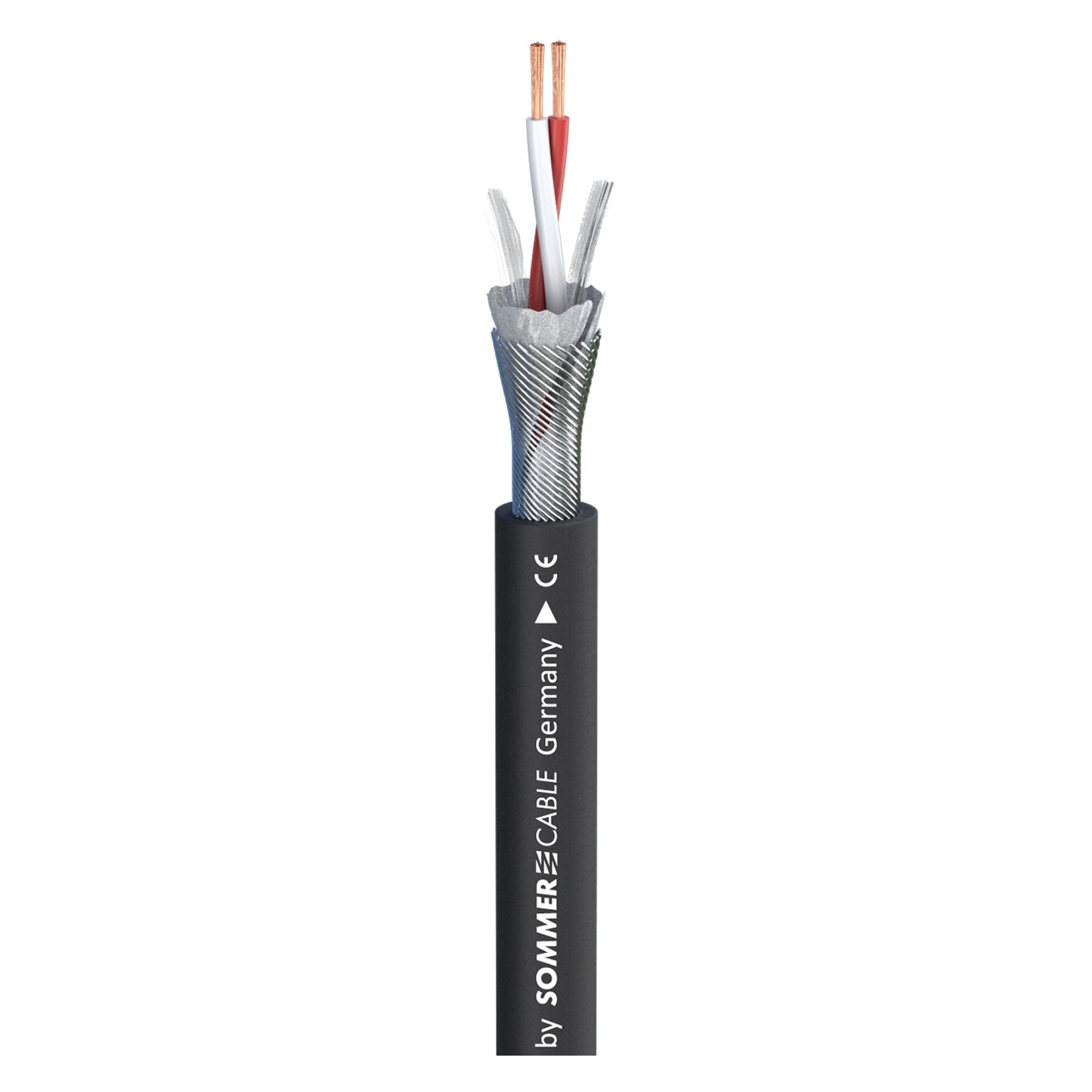 Mikrofono kabelis SC-Source MKII; 2 x 0,25 mm²; PVC Ø 6,50 mm; juodas - 1000 m ritė