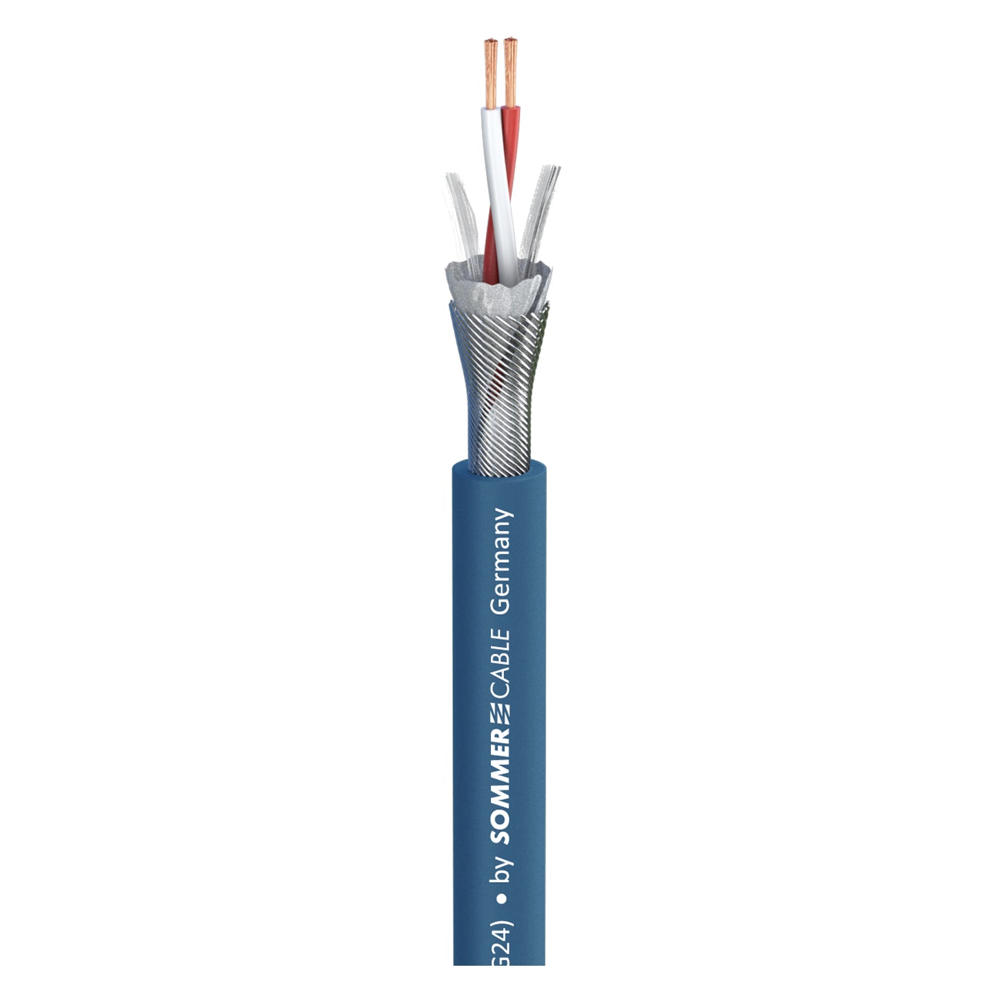 Mikrofono kabelis SC-Source MKII; 2 x 0,25 mm²; PVC Ø 6,50 mm; mėlynas - 100 m ritė