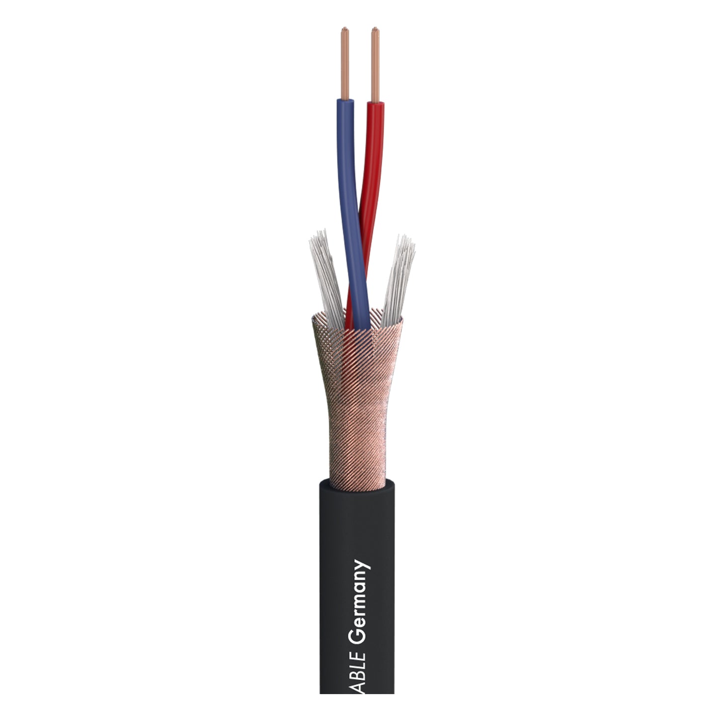 Mikrofono kabelis Stage 22 Highflex; 2 x 0,22 mm²; PVC Ø 6,40 mm; juodas - 100 m ritė