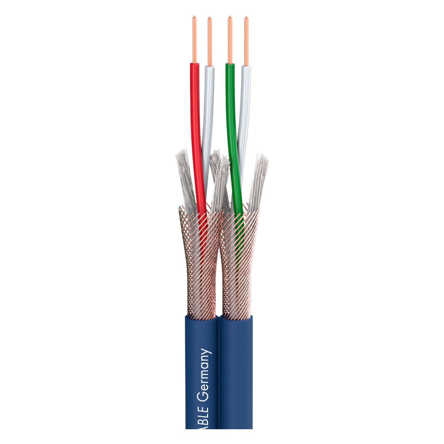 Patch & Microphone Cable SC-Peacock MKII; DMX: 2 x 0,22 mm²; S-PVC; 9,2 x 4,5 mm; mėlynas - 100 m ritė