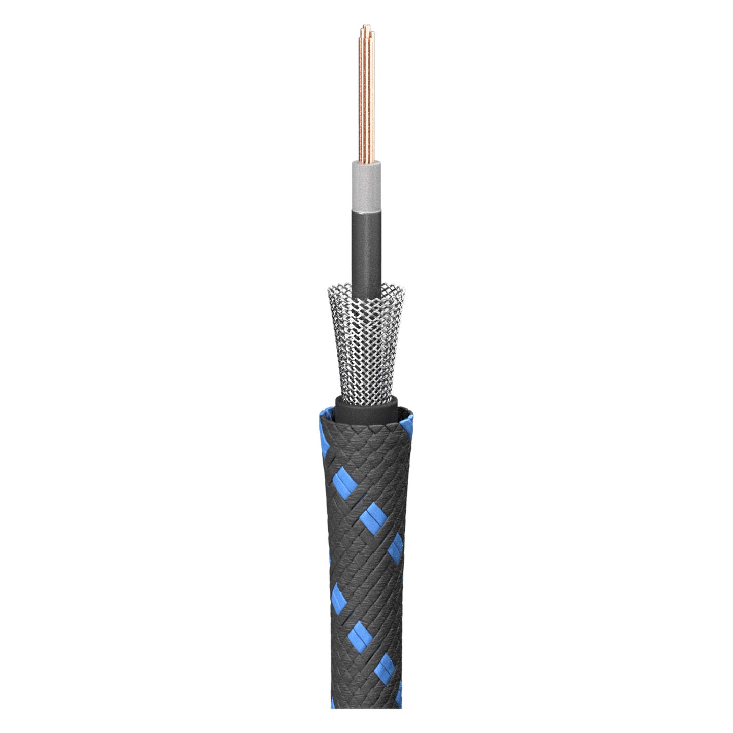 Instrumentinis kabelis SC-Classique; 1 x 0,50 mm²; PVC + fabric Ø 6,50 mm; juodas - 100 m ritė