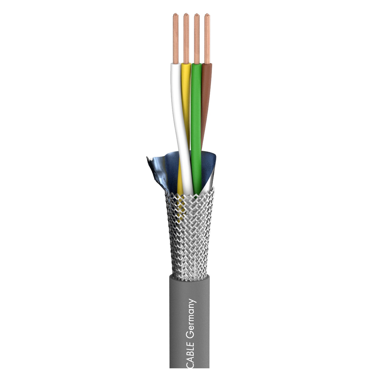 DMX Binary 434 DMX512; 4 x 0,34 mm²; PVC Ø 7,00 mm; pilkas - 100 m ritė