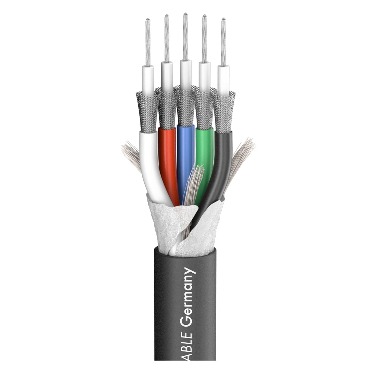 Vaizdo kabelis Transit MINI Flex; 1 x 0,32; Antistatic-PVC Ø 9,60 mm; juodas
