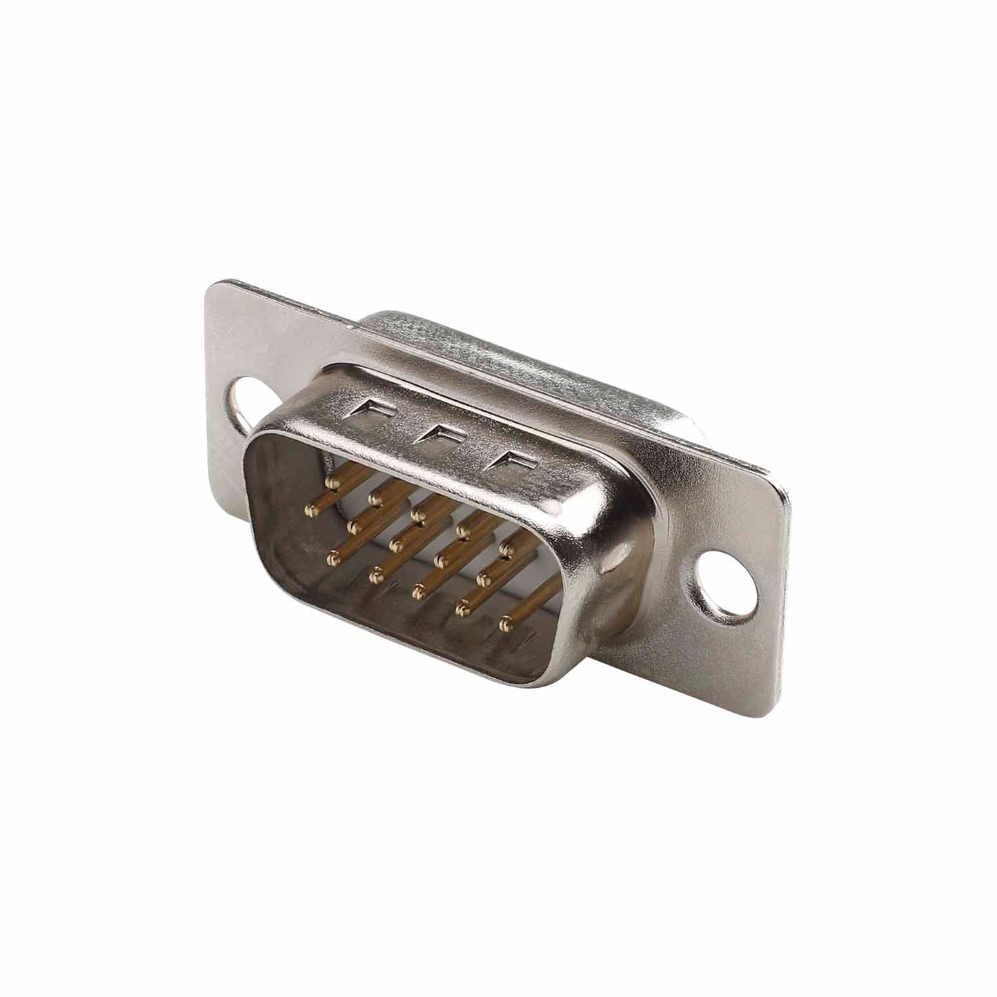 SUB-D/HD (VGA), 15-pole , metal-, Soldering-kištukas jungtis, tiesi, pilkas
