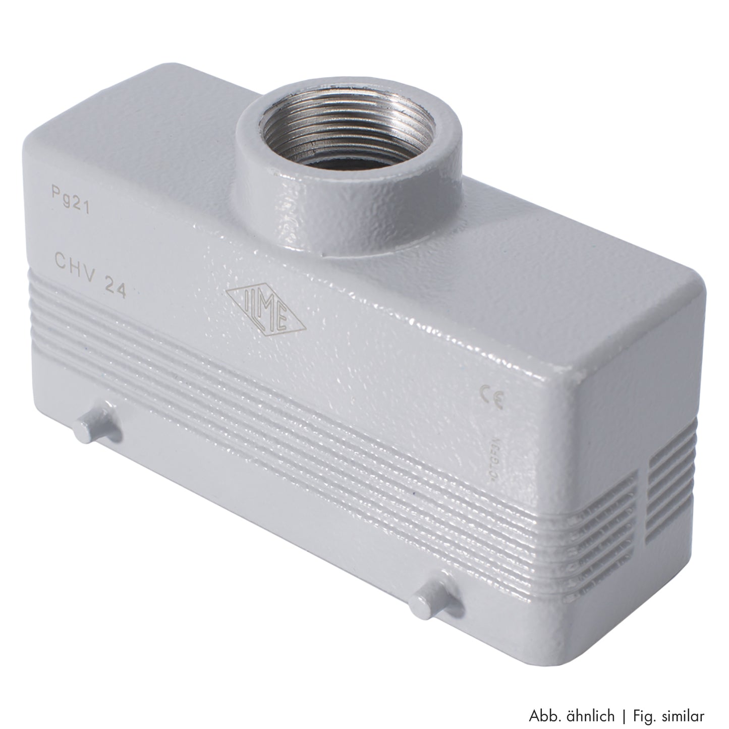 ILME rectangle MP 24, metal-, Sleeve housing, 4 bolts, pilkas