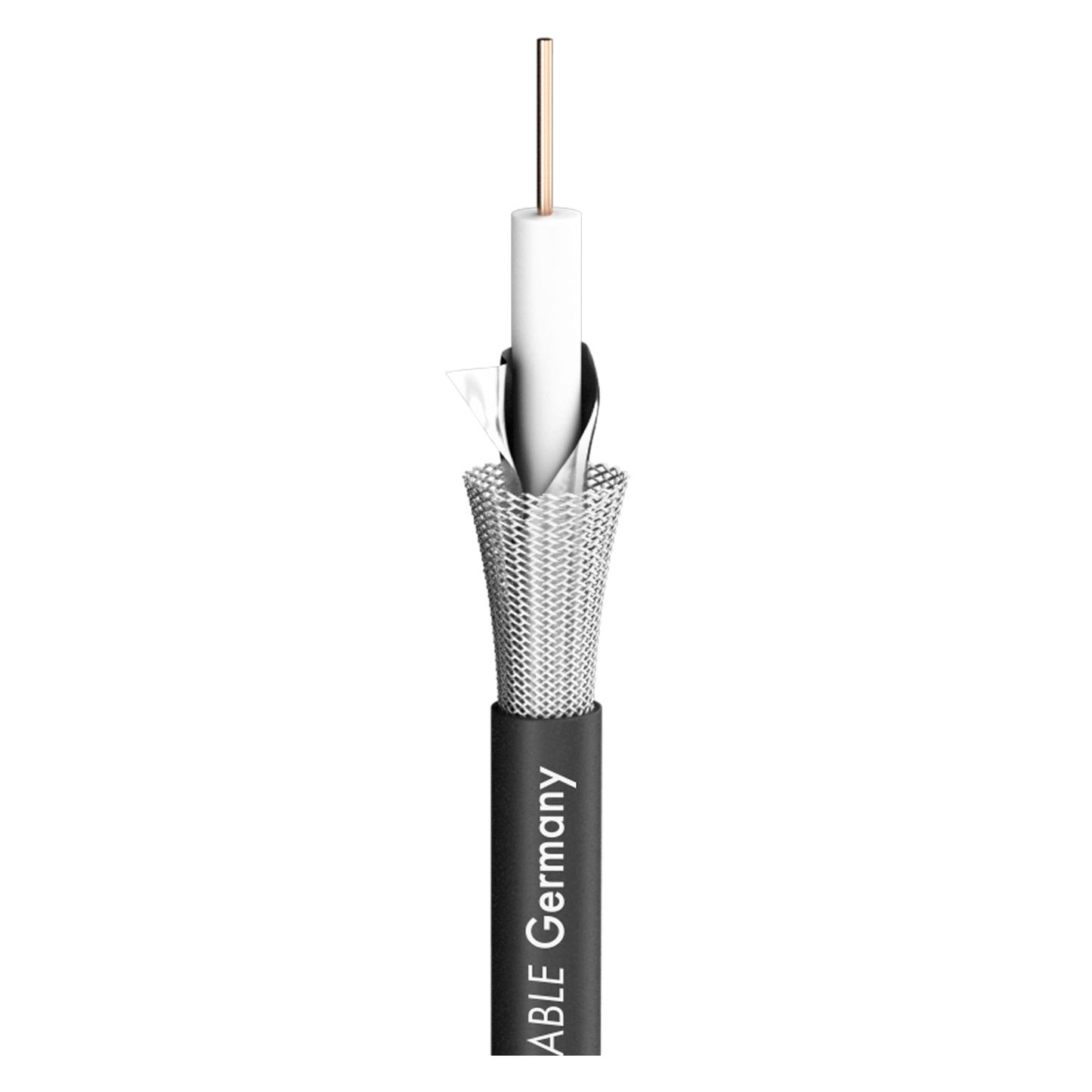 SDI kabelis 12G SC-Slimline; 1 x 0,60; FRNC Ø 4,20 mm; juodas - 500 m ritė