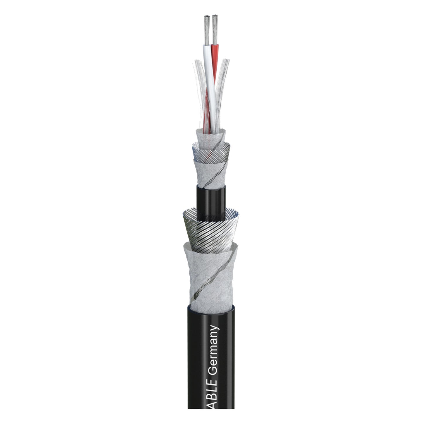 Mikrofono kabelis AES/EBU SC-AQUA MARINEX MIKRO 25; 2 x 0,25 mm²; PUR-SR Ø 7,50 mm; juodas - 100 m ritė