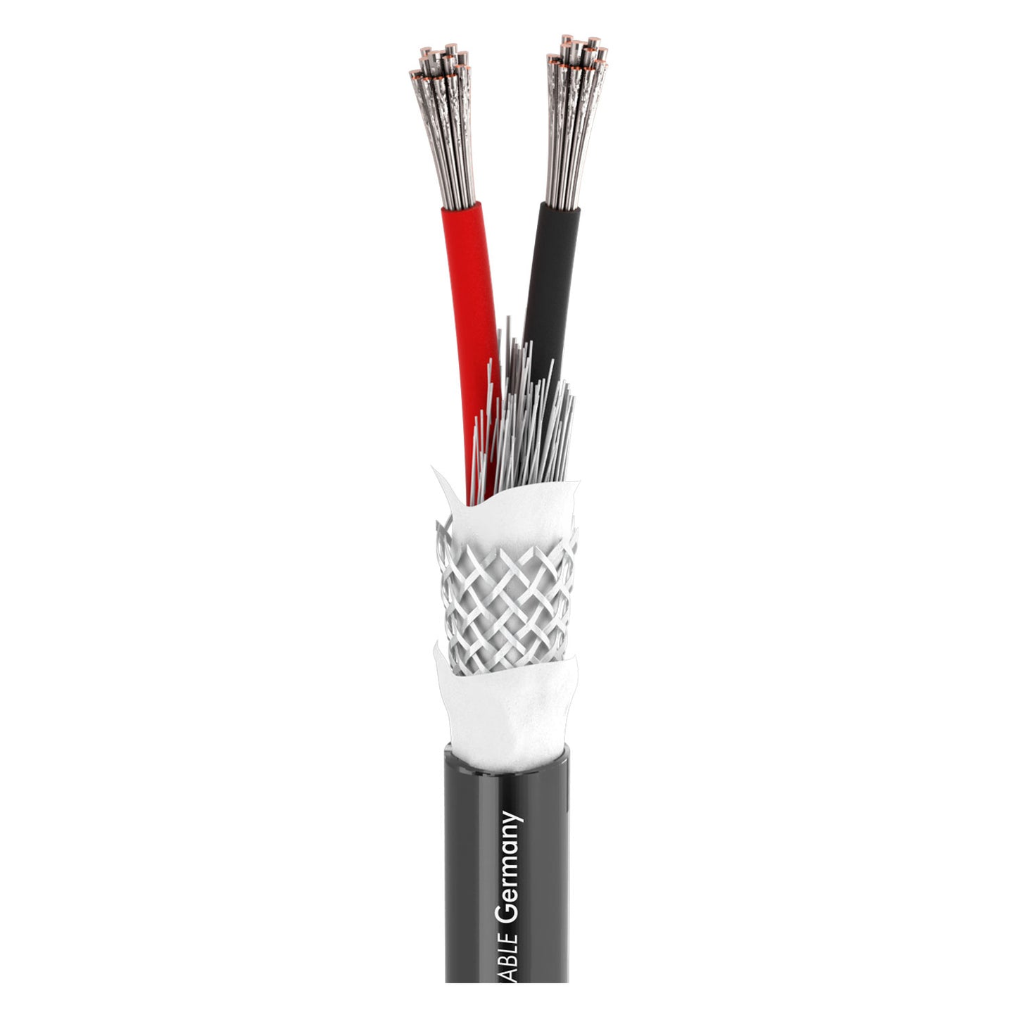 Garsiakalbių kabelis SC-AQUA MARINEX SPEAKER 225; 2 x 2,50 mm²; PUR-SR Ø 8,20 mm; juodas - 500 m ritė