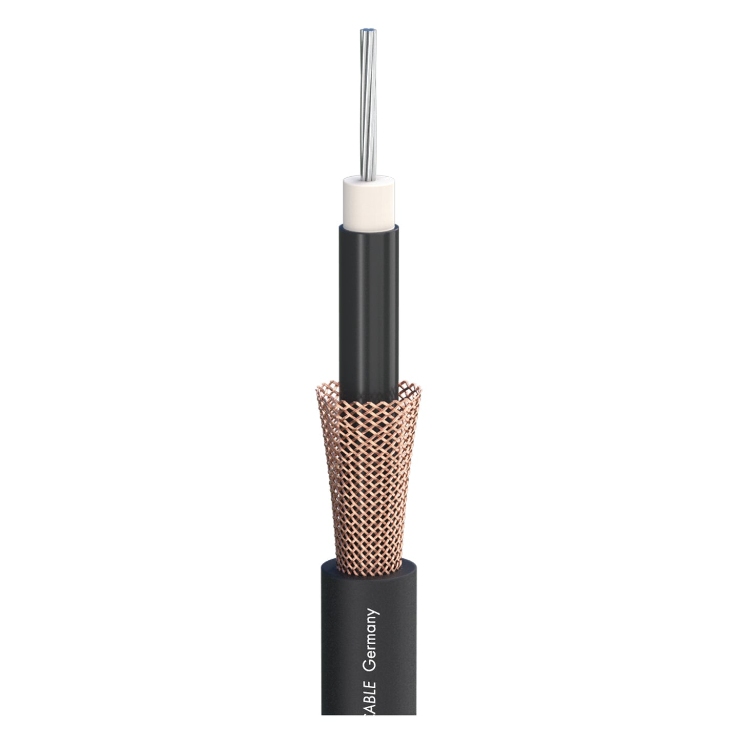 Instrumentinis kabelis SC-SPIRIT LLX "LOW LOSS"; 1 x 0,38 mm²; PVC Ø 7,20 mm; juodas - 500 m ritė