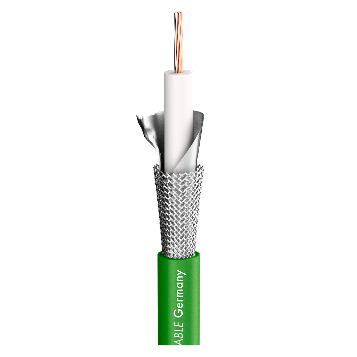 SDI kabelis 12G SC-Vector Plus; 1 x 1,20; PVC Ø 6,95 mm; žalias - 200 m ritė