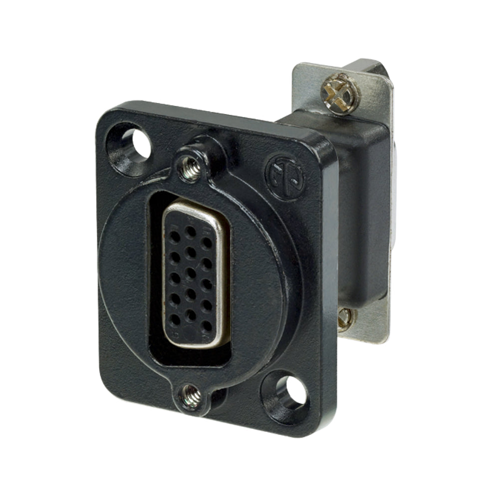 NEUTRIK® | SUB-D 15-pole lizdas Type D, juodas