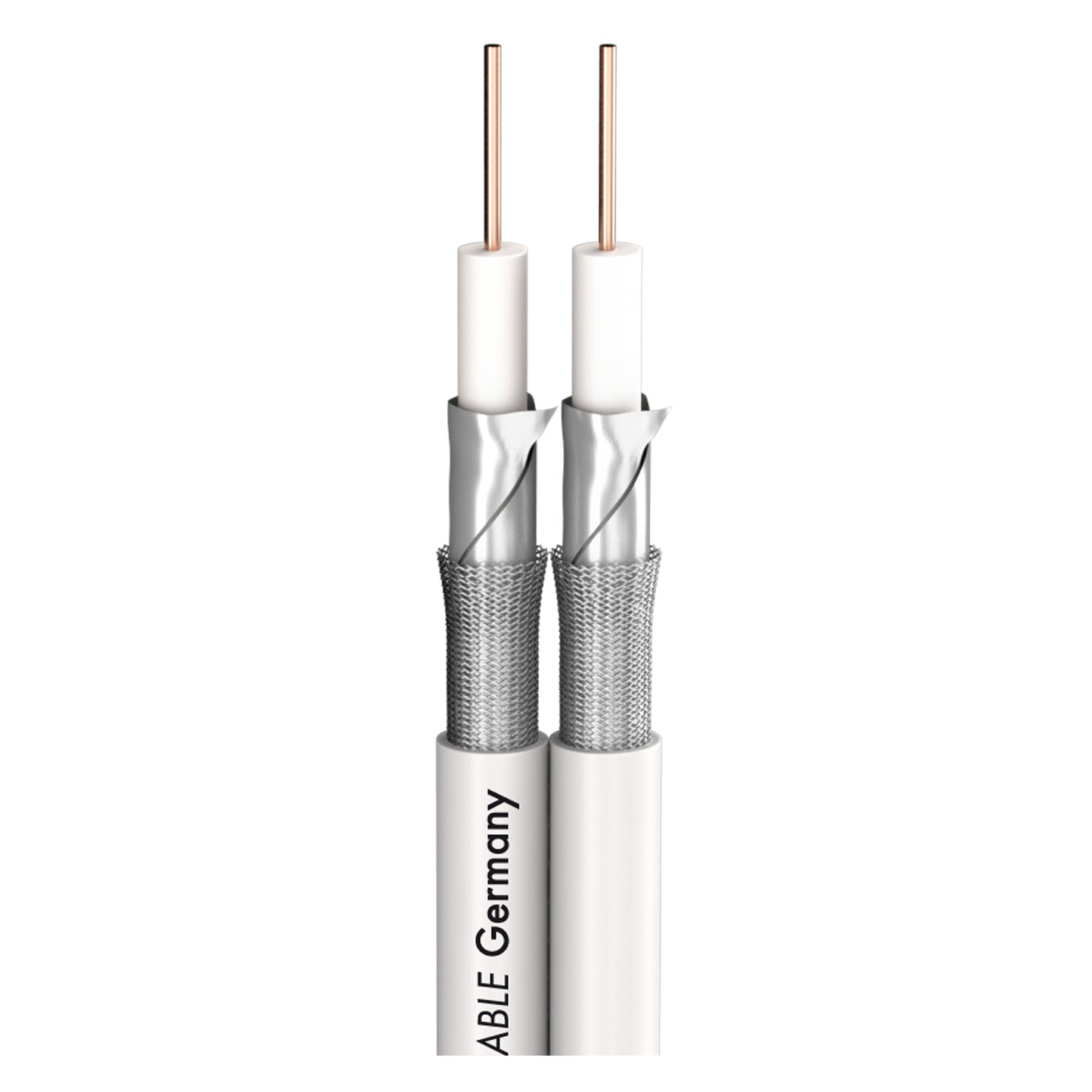 SAT-CABLE HD/UHD/DIGI PRO SERIES SC-ASTRAL HD/UHD; 2 x 0,80; PVC; baltas