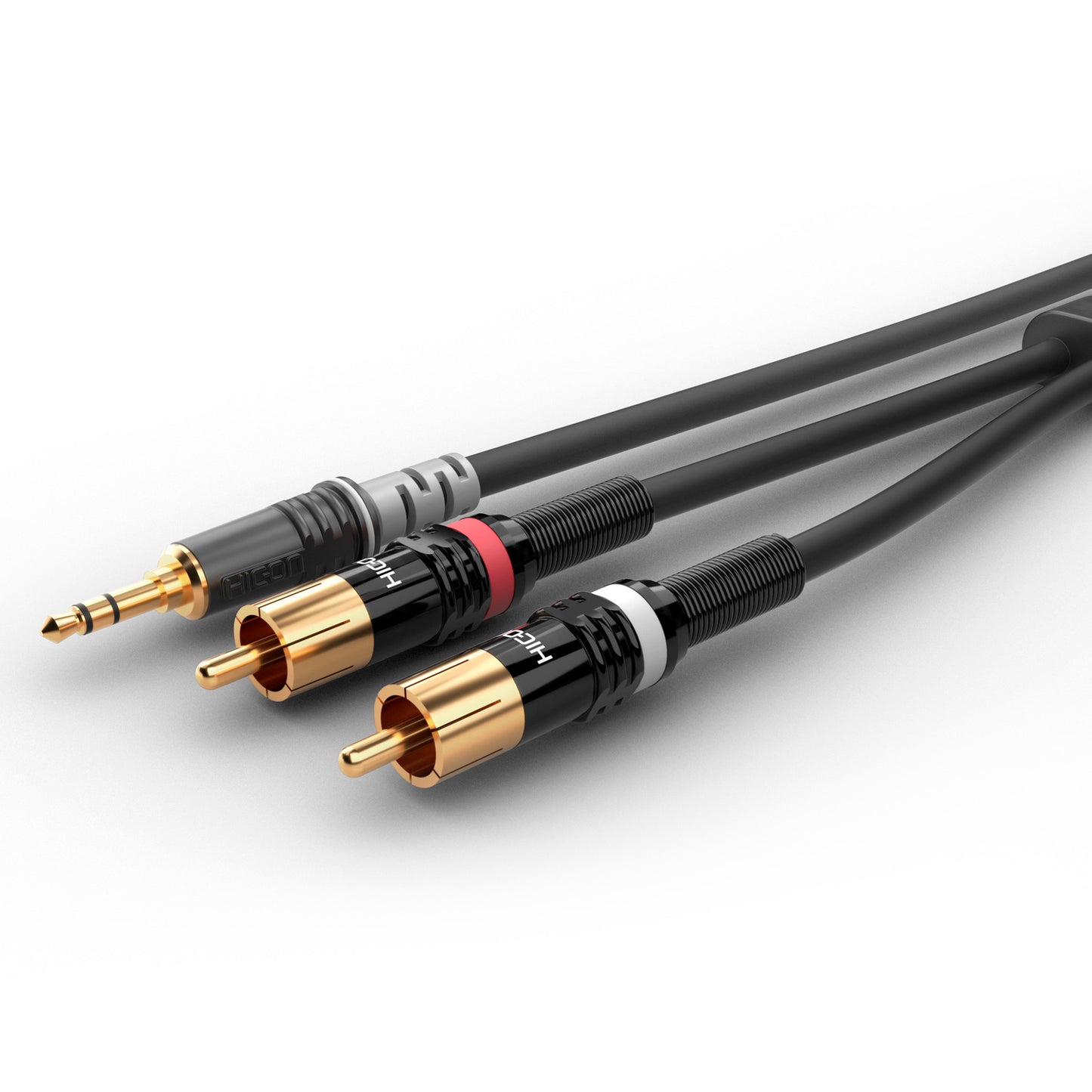 Instrumentinis kabelis | Mini jack / 2 x RCA, HICON