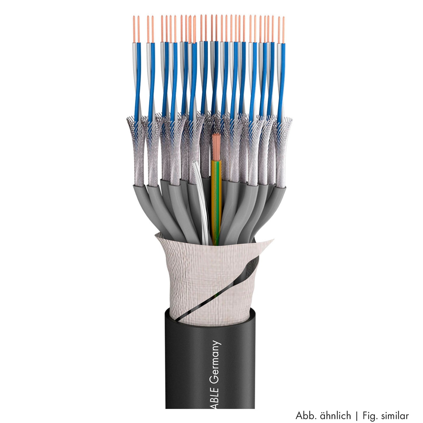 Multipair SC-Quantum QMC; S-PVC; juodas | 2 x 0,14 mm² x number of pairs - 100 m ritė
