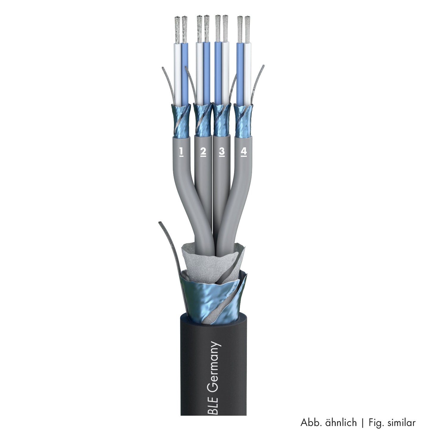 Multipair SC-Mistral MCF; juodas | 2 x 0,22 mm² x number of pairs