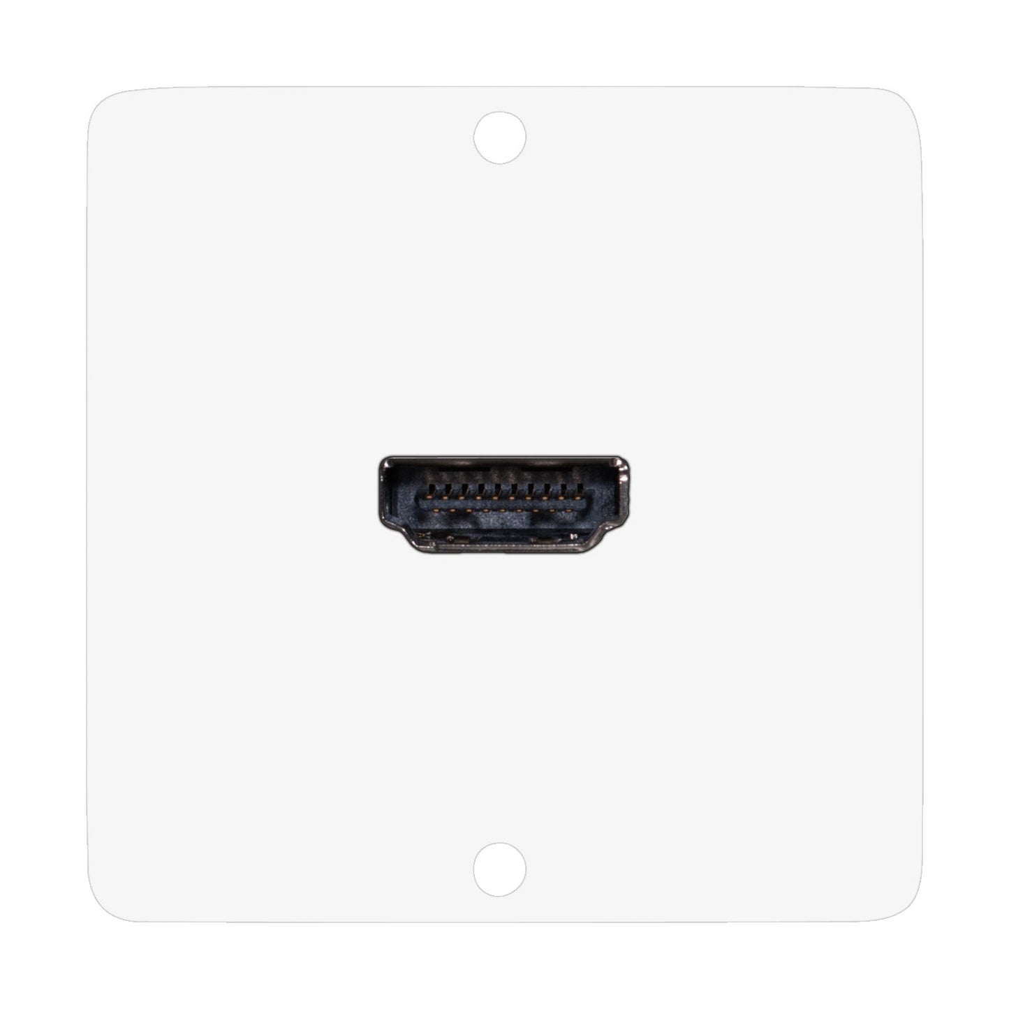 connection-modul HDMI fem. —> HDMI kištukas 0,30 m, scale: 50x50 mm, stainless steel, colour: baltas