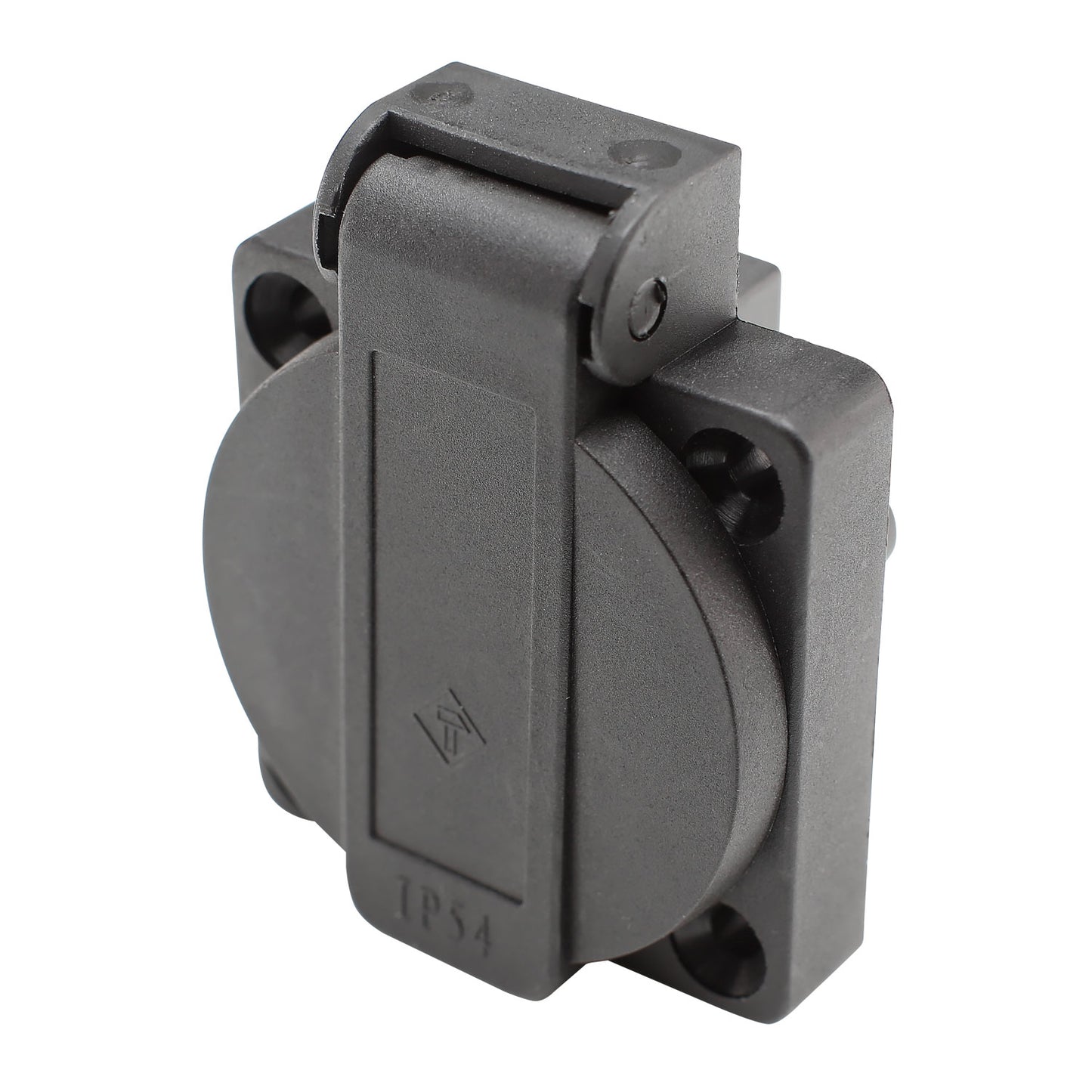 Power wall box juodas UK version IP54female jungtis, tiesi, juodas