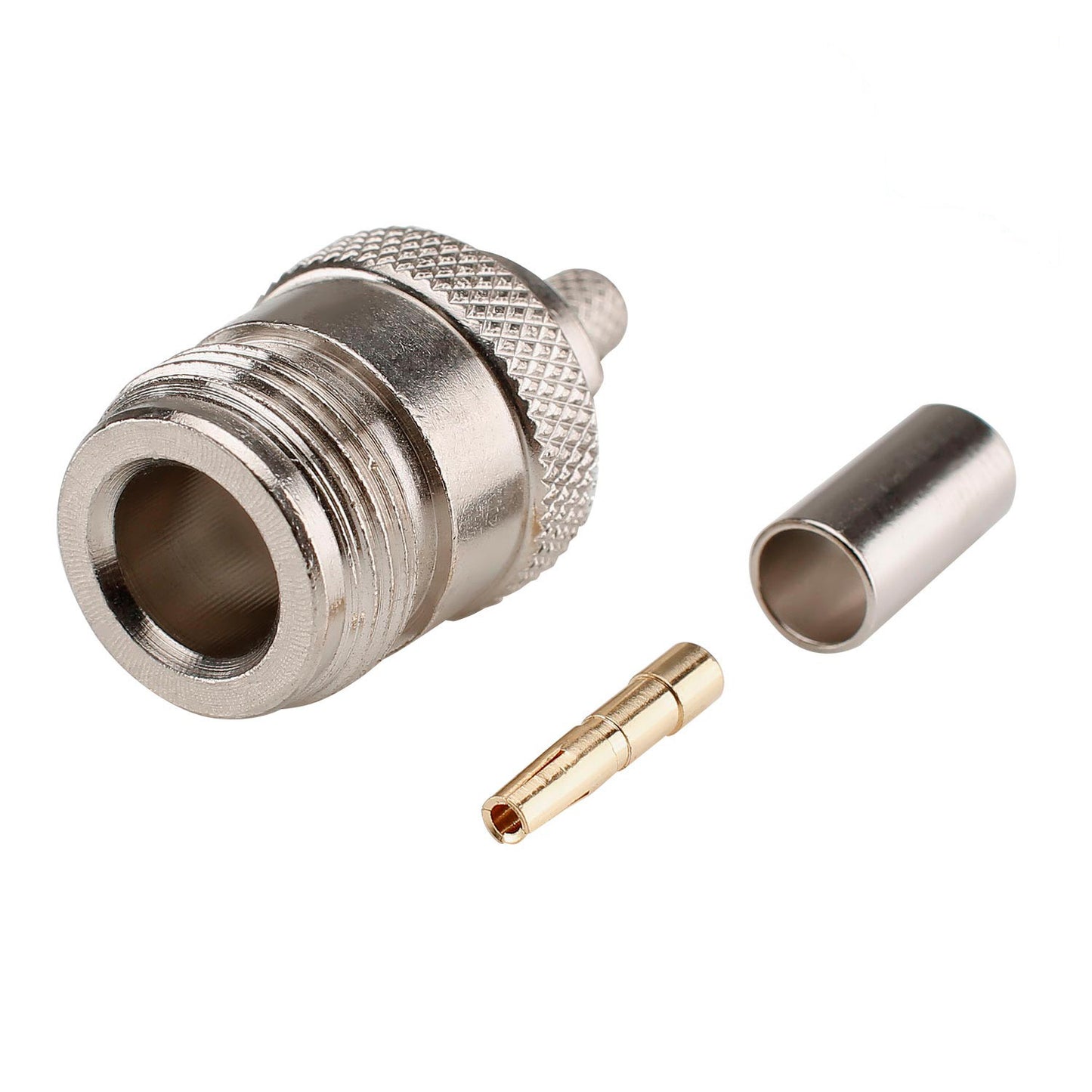 Telegärtner RG58 crimp-lizdas jungtis, tiesi