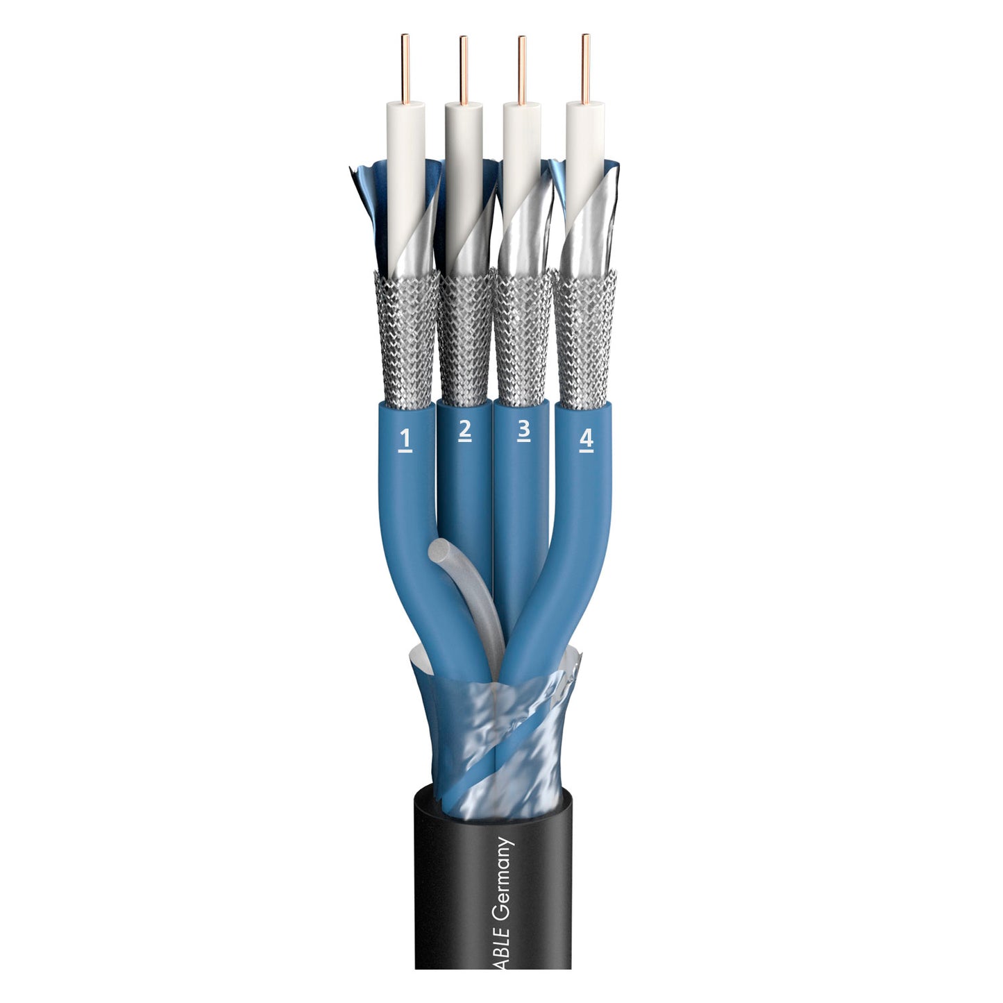 SDI kabelis 12G SC-Vector (RCB); 4 x 0,80; PVC Ø 17,00 mm; juodas - 500 m ritė