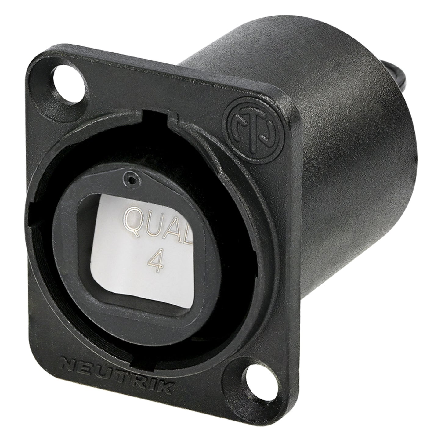 NEUTRIK® opticalCON®, metal-, Patch-lizdas jungtis, Type D, pilkas