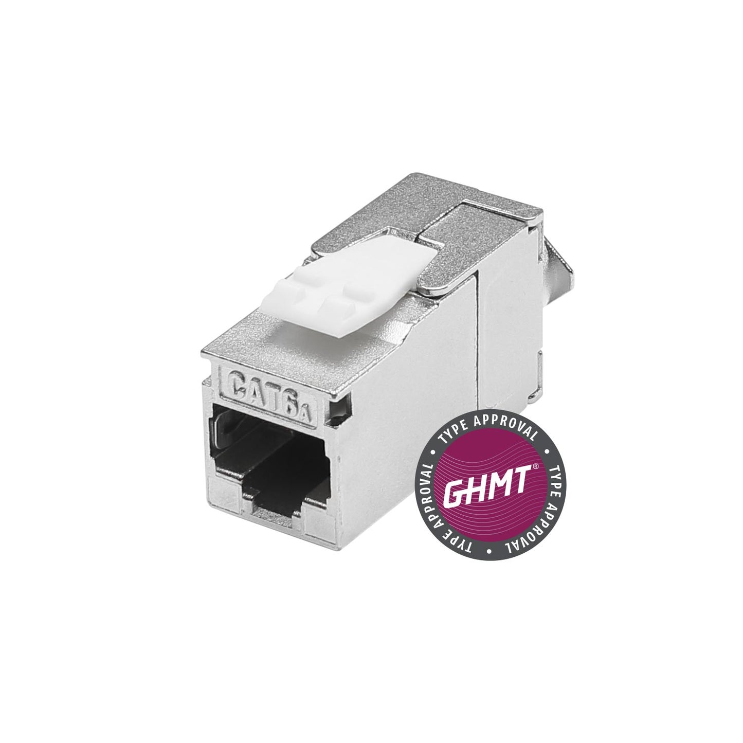 RJ45 CAT.6a, IDC-lizdas jungtis, Keystone Clip-In, pilkas, 1 pc.