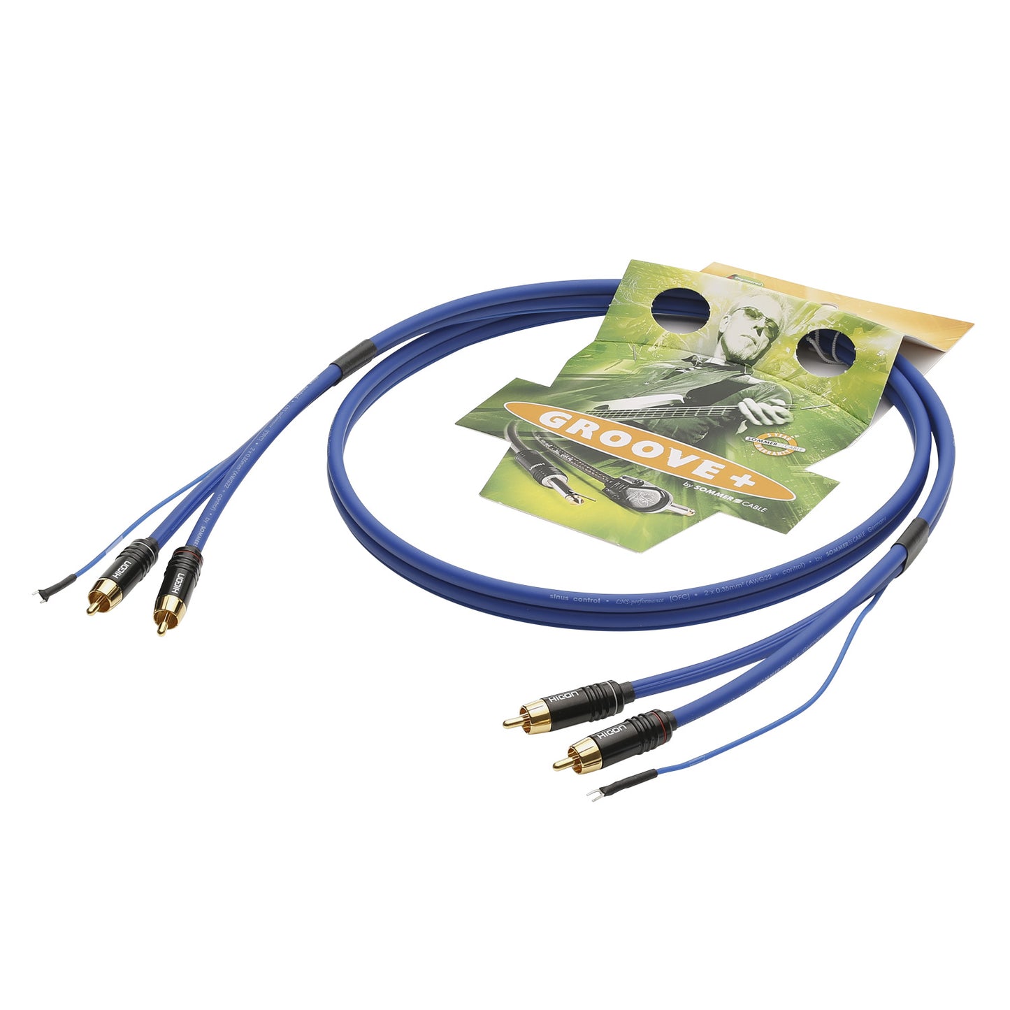 Rca patch cable, unbalanced SC-Sinus Control, 2 | RCA / RCA, HICON