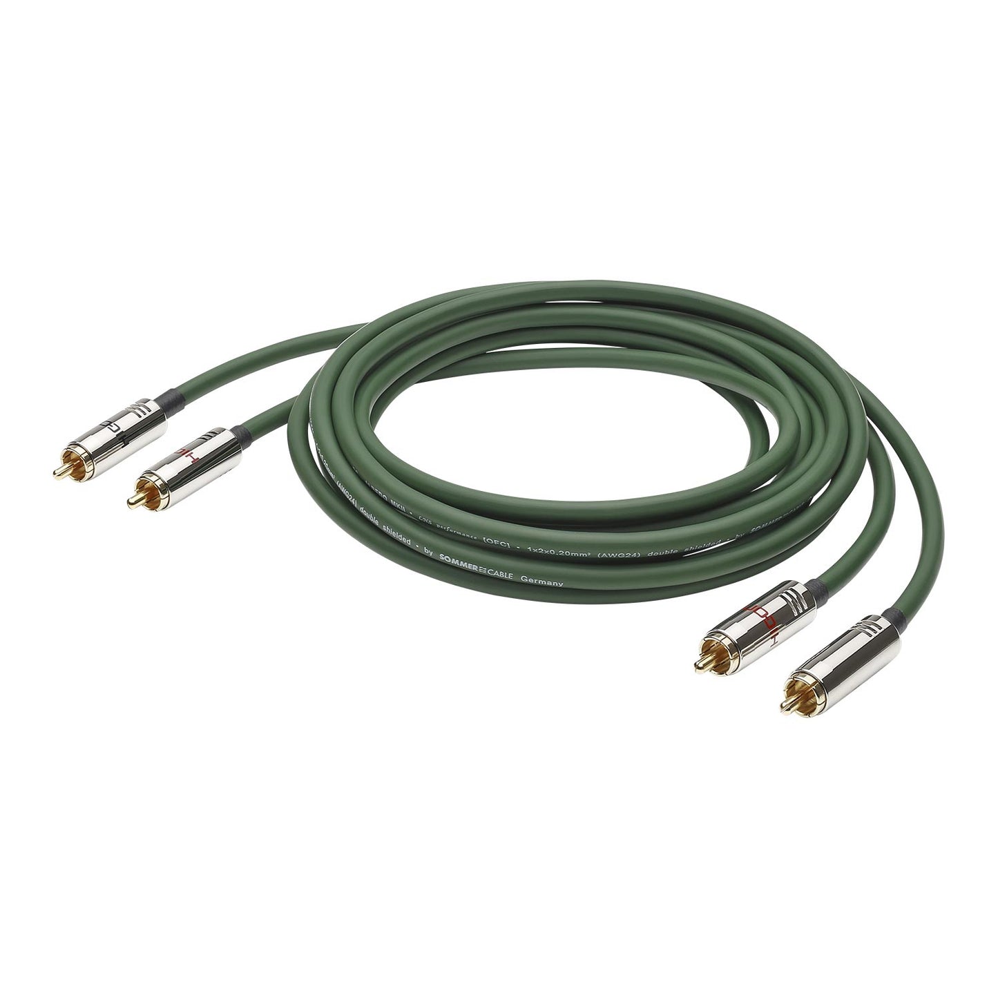 Nf-phonocable stereo pair Albedo, 2 x 0,20 mm² | RCA / RCA, HICON