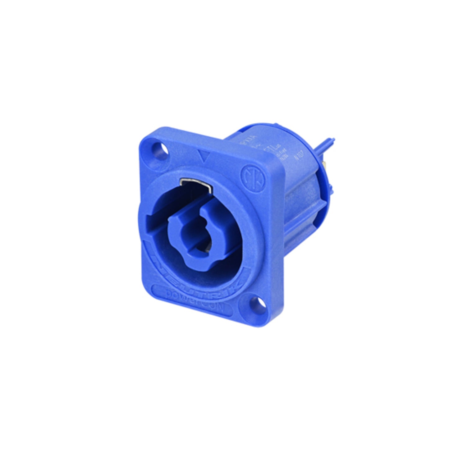 NEUTRIK® powerCON®, 3-pole , plastic-, jungtis-in technology-kištukas jungtis, sidabrinis plated contact(s), Type D, mėlynas