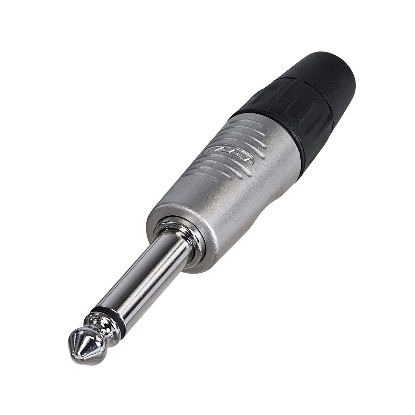 REAN jack (6,3mm) 2-polemale jungtis, nickel plated pin, tiesi, nickel plated