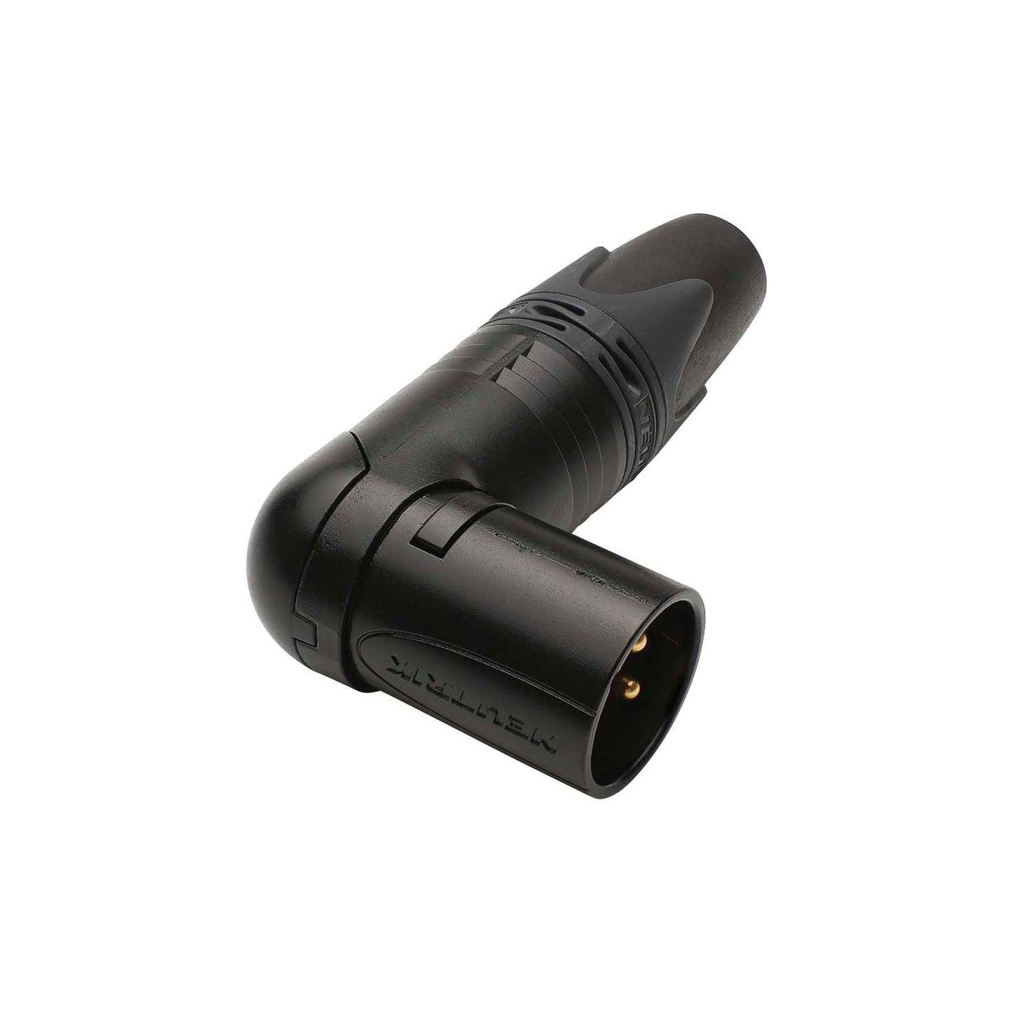 NEUTRIK® , 10-pole kištukas jungtis, gold plated contact(s), angled, juodas