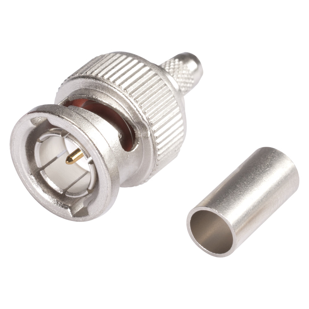 HICON BNC 3G-SDI crimp-kištukas jungtis, tiesi, nickel