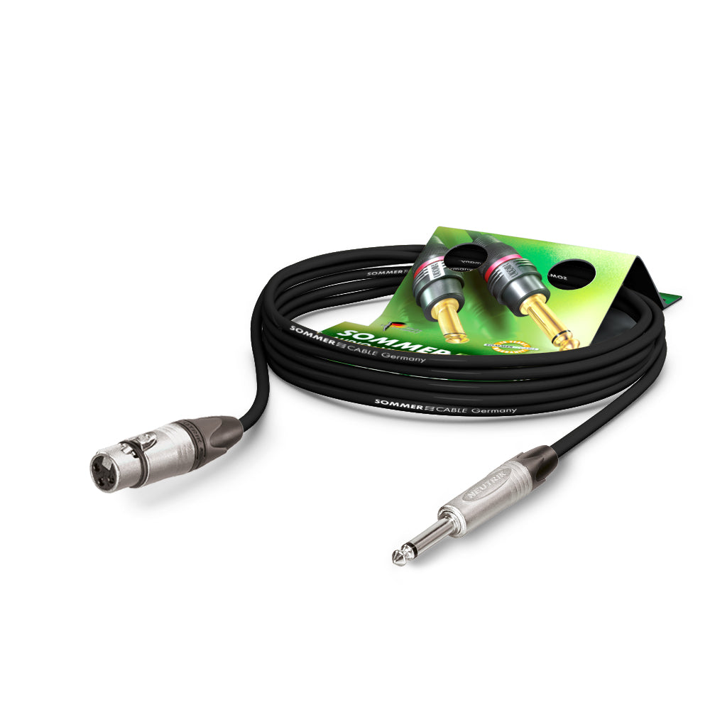 Mikrofono kabelis Stage 22 Highflex, 2 x 0,22 mm² | XLR / jack, NEUTRIK®
