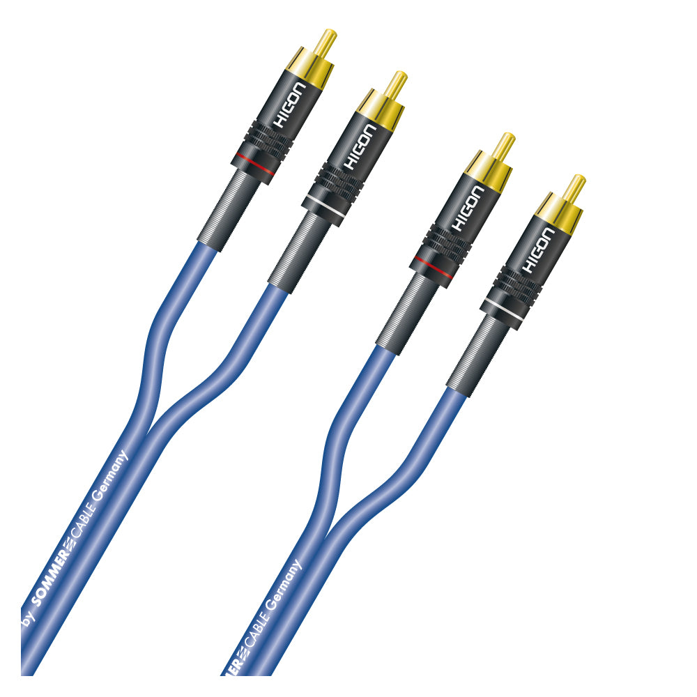 Rca patch cable, unbalanced SC-Onyx, 1 x 0,25 mm² | RCA / RCA, HICON