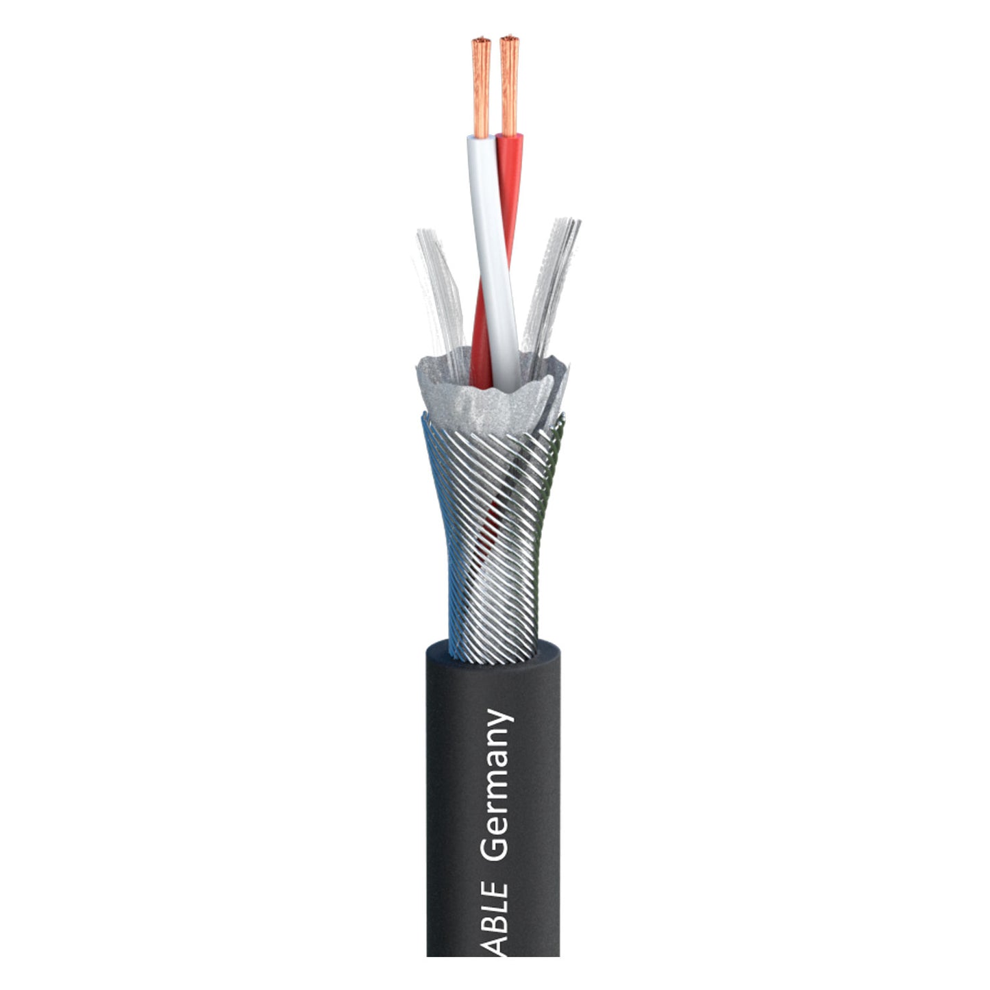 Mikrofono kabelis SC-Source MKII; 2 x 0,25 mm²; PUR Ø 6,50 mm; juodas