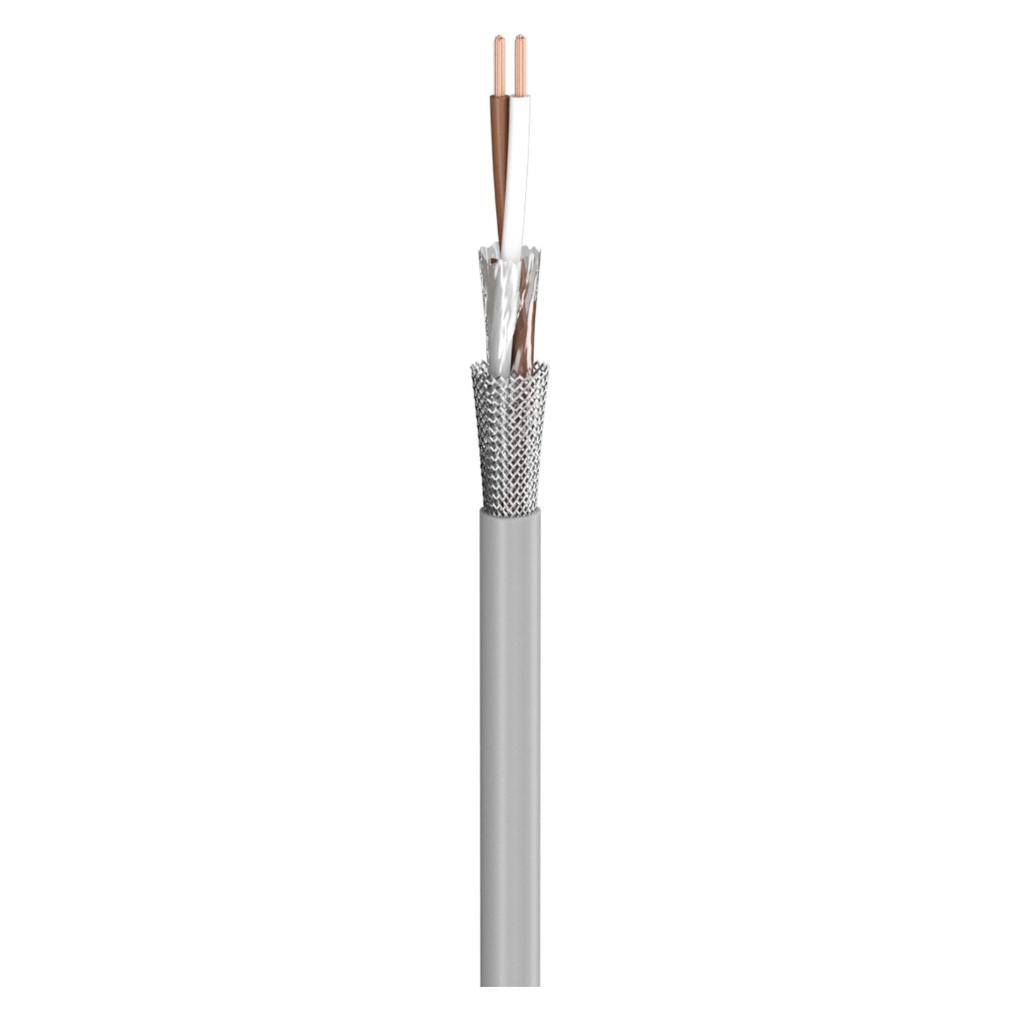 control lead SC-Control Flex; 2 x0.34 mm²; PVC, flame-retardant, Ø 4,60 mm; pilkas; Eca - 100 m ritė