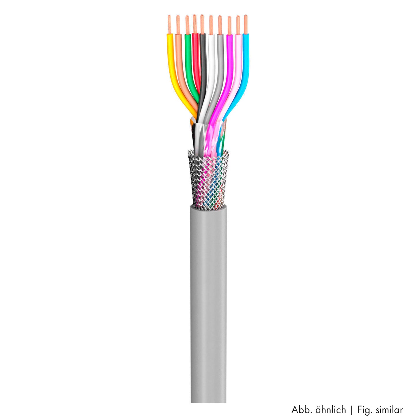 control lead SC-Control Flex; 16 x0.25 mm²; PVC, flame-retardant, Ø 7,80 mm; pilkas; Eca