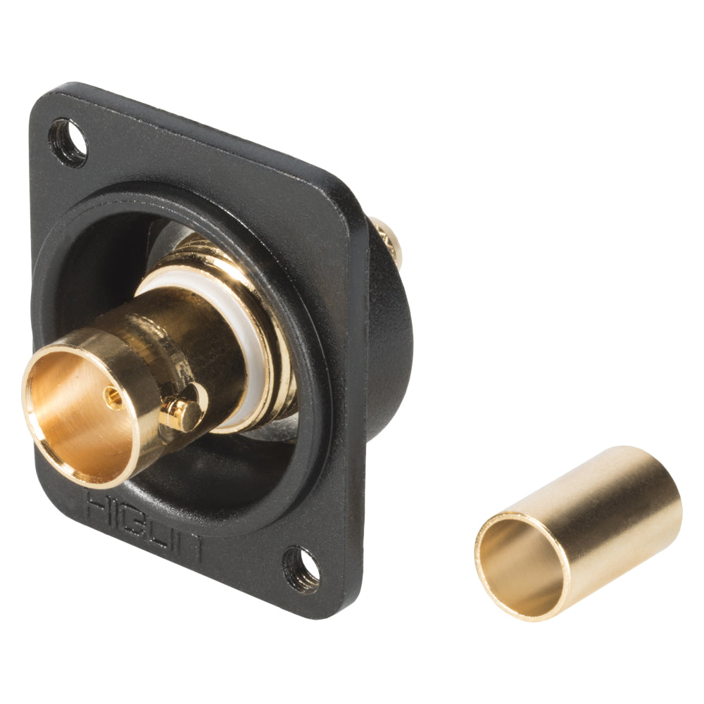 HICON BNC 3G-SDI crimp-lizdas jungtis, ground isolated, Type D M3, gold