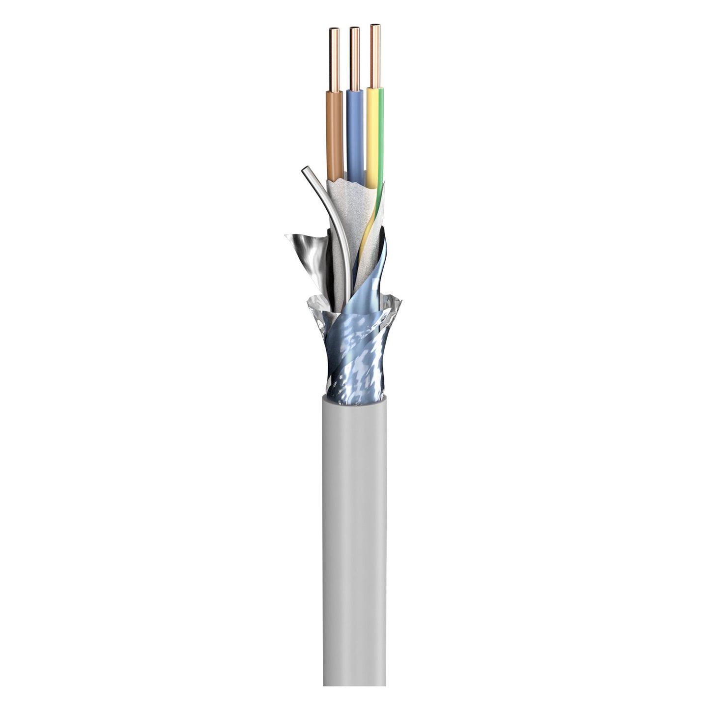 Power Lead (N)YM-(ST)-J; 3 x 1.50 mm²; PVC, flame-retardant, Ø 9,20 mm; pilkas