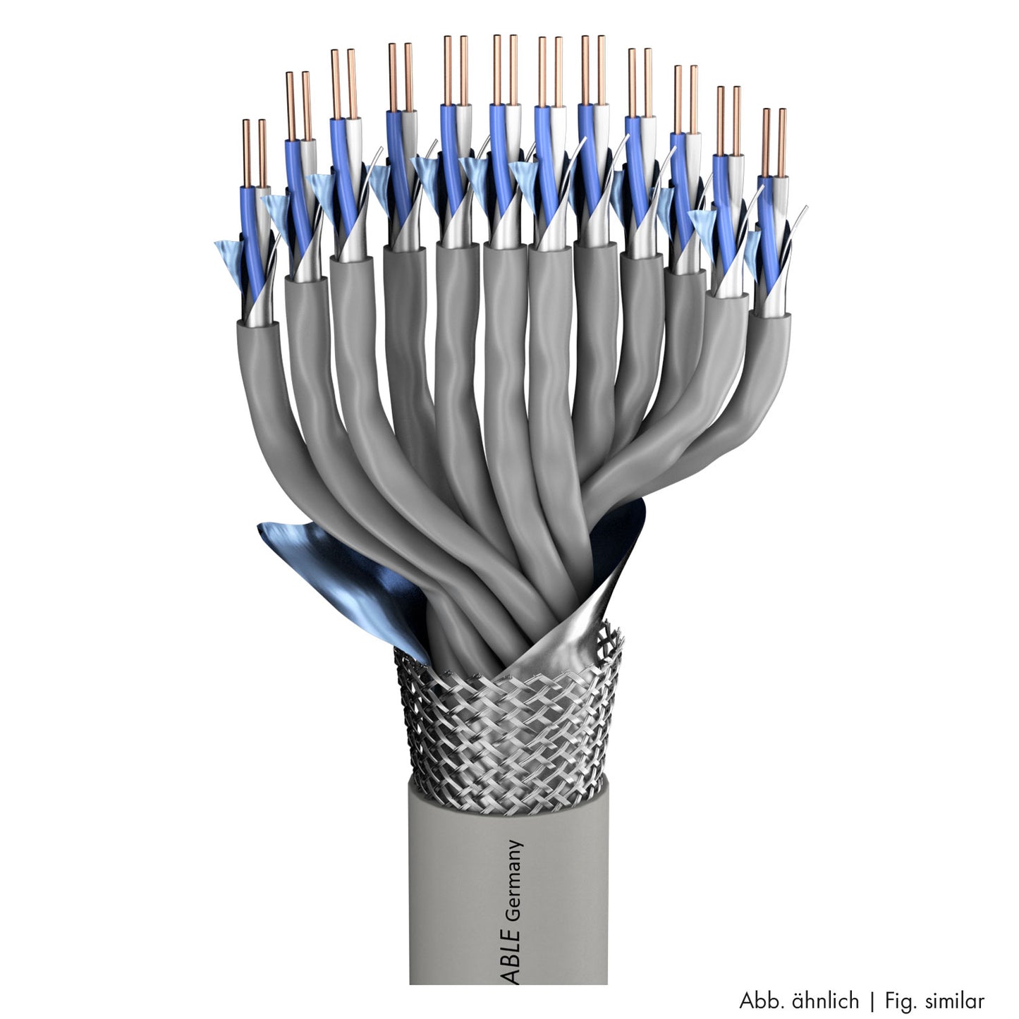 Modulation cable Logicable MP; FRNC; pilkas | 2 x 0,57 mm (≙ 0,26 mm²) x number of pairs