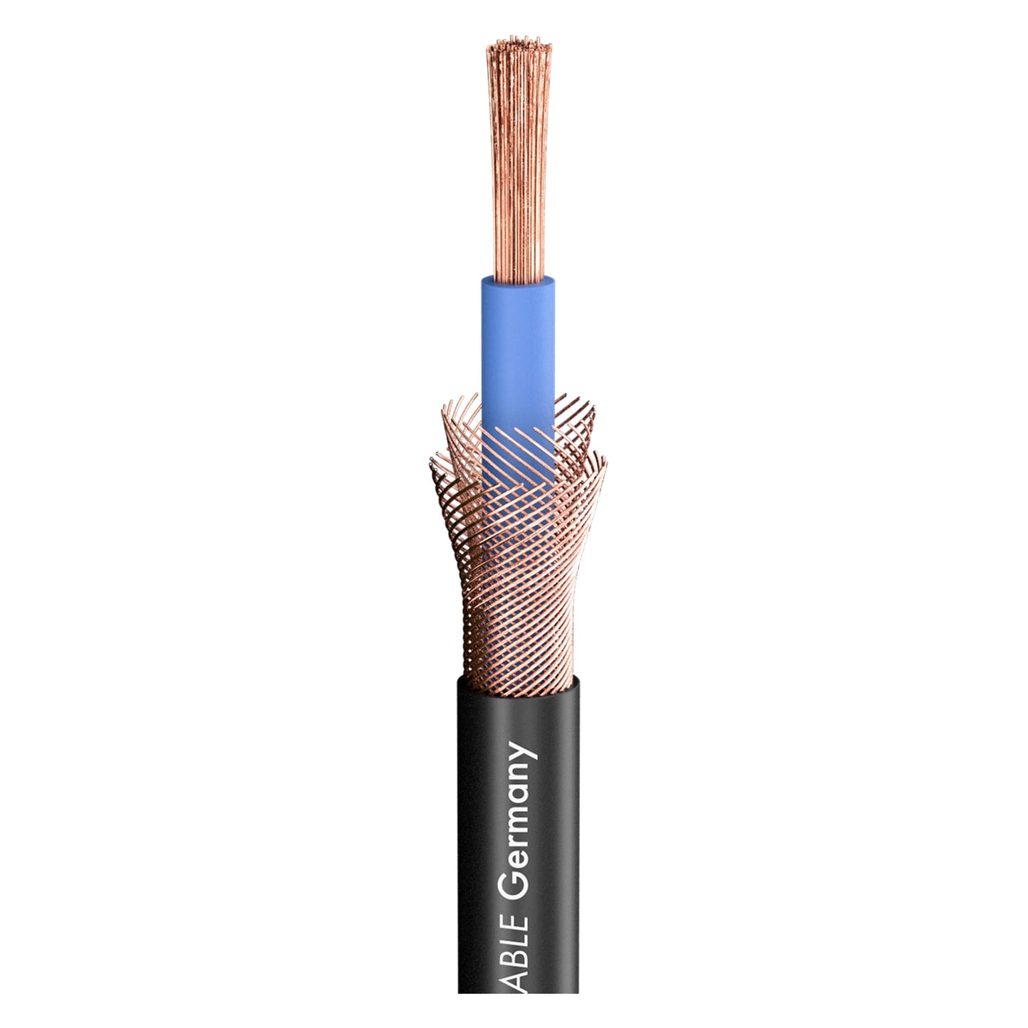 Garsiakalbių kabelis SC-Magellan SPK; 2 x 4,00 mm²; PVC Ø 8,00 mm; juodas - 100 m ritė