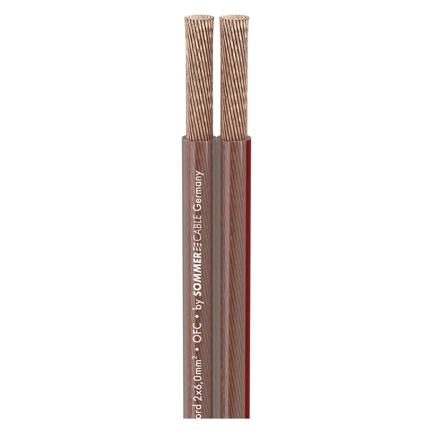 Garsiakalbių kabelis SC-Twincord; 1 x 2 x 6,00 mm²; PVC; 11.2 x 5.5 mm; skaidrus - 100 m ritė