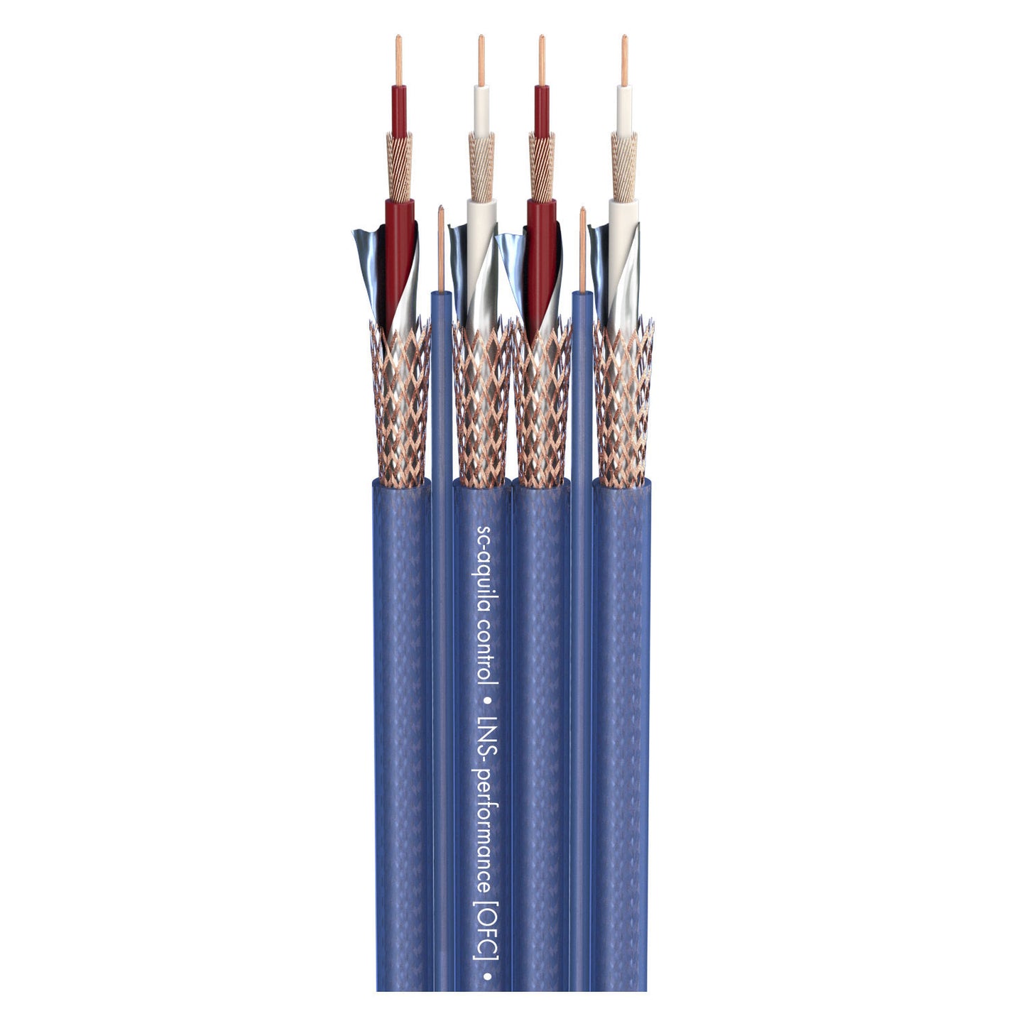 NF-Phono cable SC-Aquila Control; 4 x 0,14 mm²; 2 x 0,14 mm²; PVC; mėlynas