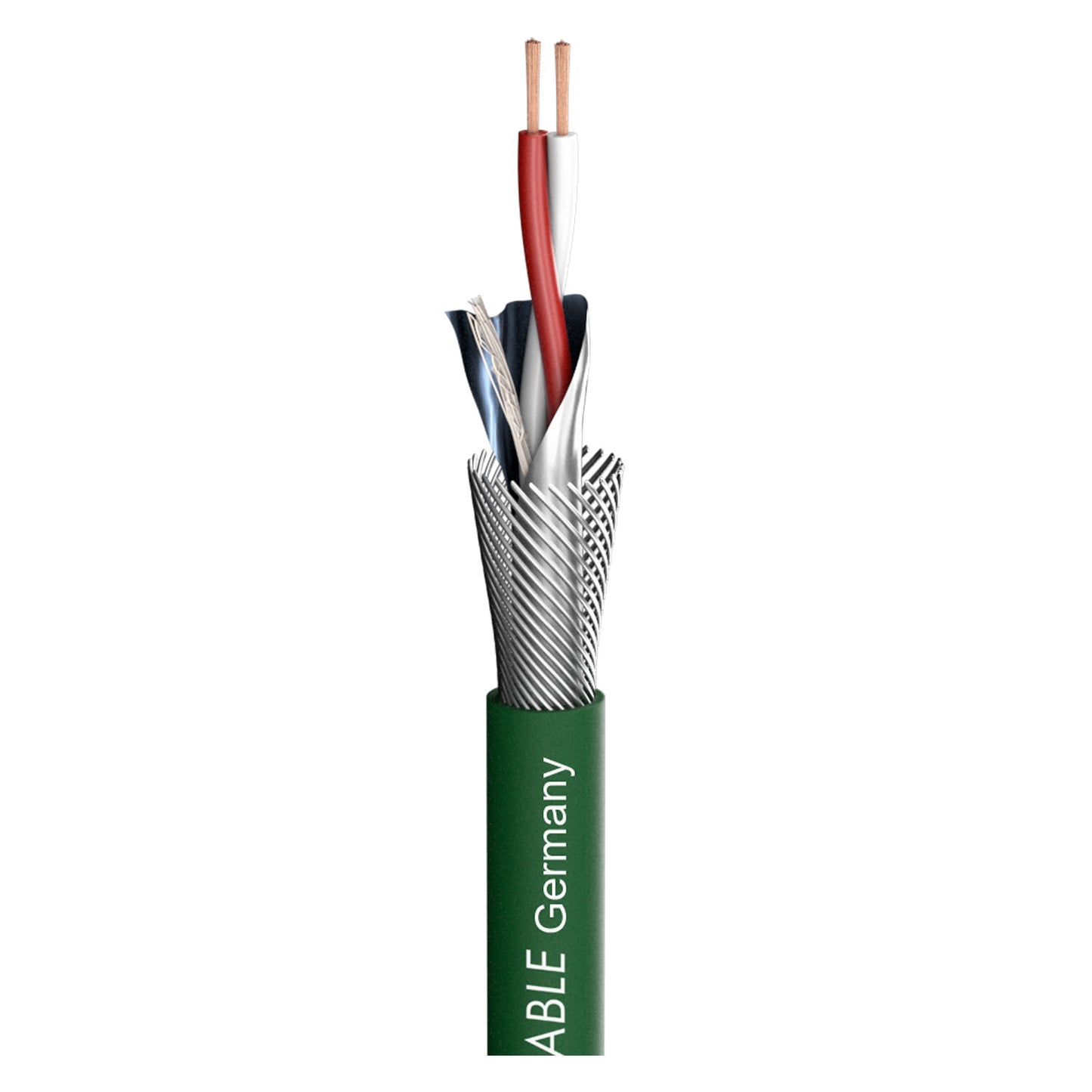 NF-Phono cable, HighEnd SC-Albedo MKII; 2 x 0,20 mm²; PVC Ø 5,90 mm; žalias - 1000 m ritė