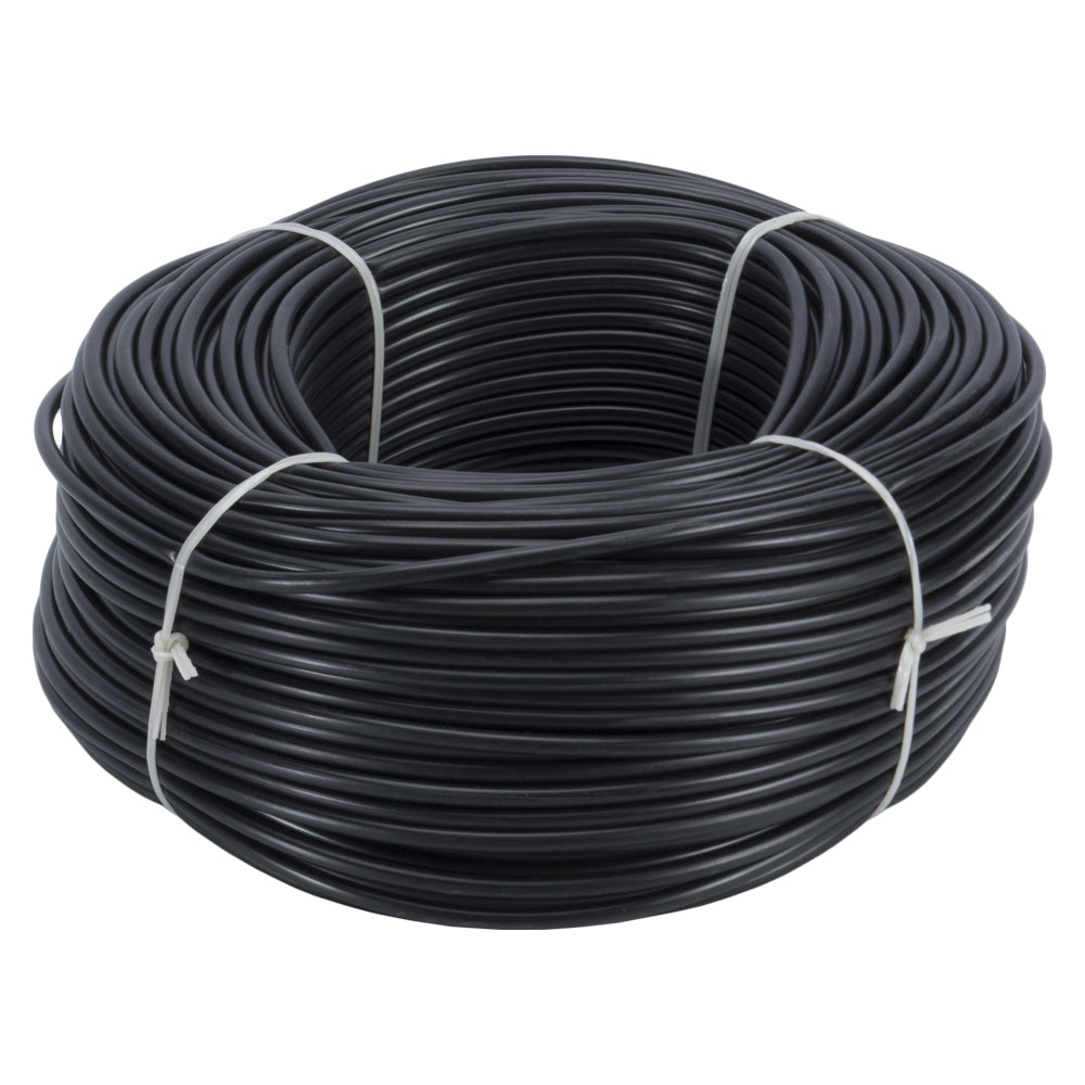 Insulating Tubing, PVC, PU: 100 m, juodas