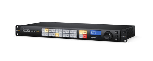 Videohub 10x10 12G Front Angle