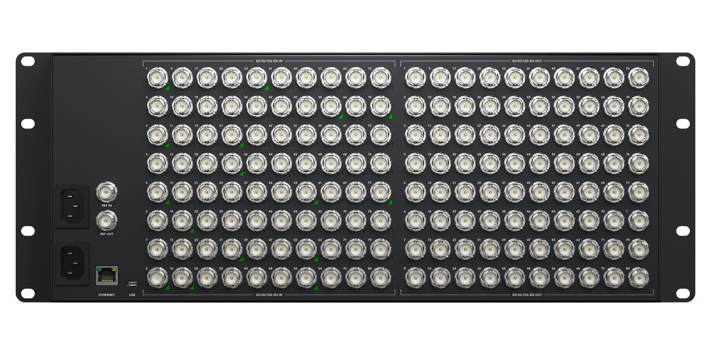 Videohub 80x80 12G Rear